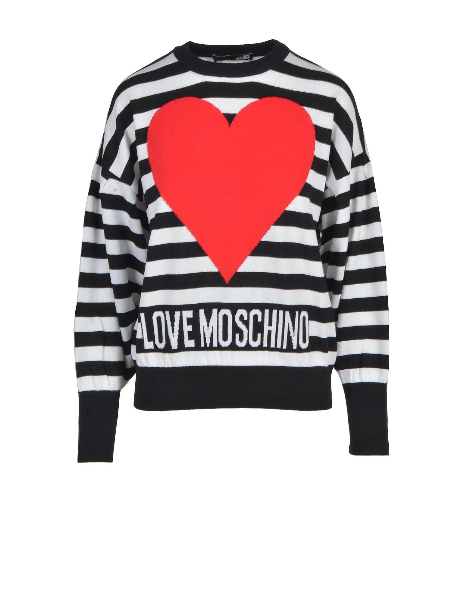 Love Moschino Womens White / Black Sweater
