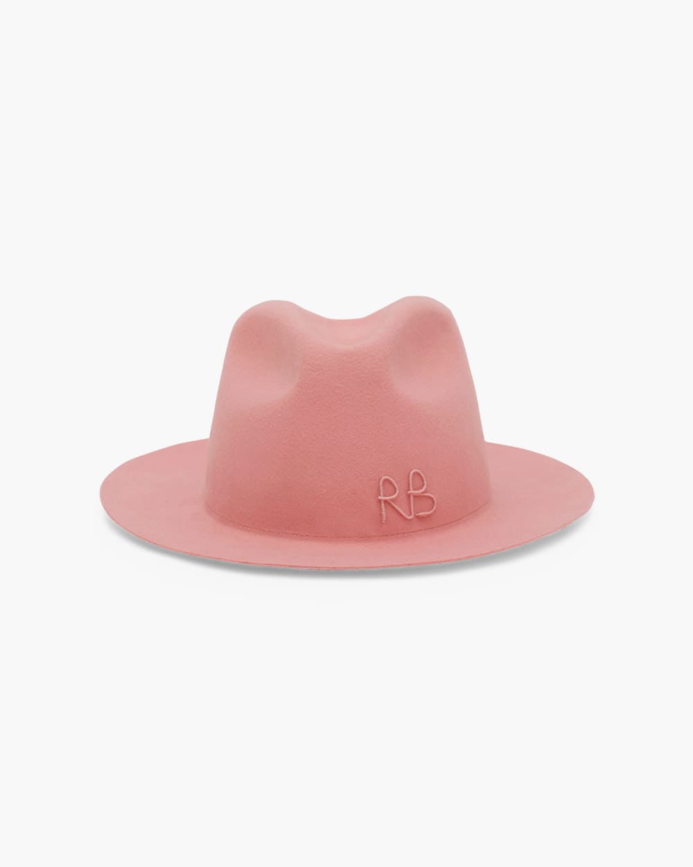 Ruslan Baginskiy Pink Felt Fedora Hat