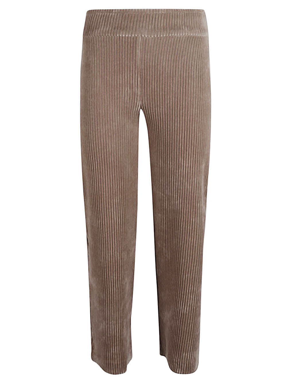 Avenue Montaigne Corduroy Cropped Trousers In Neutral