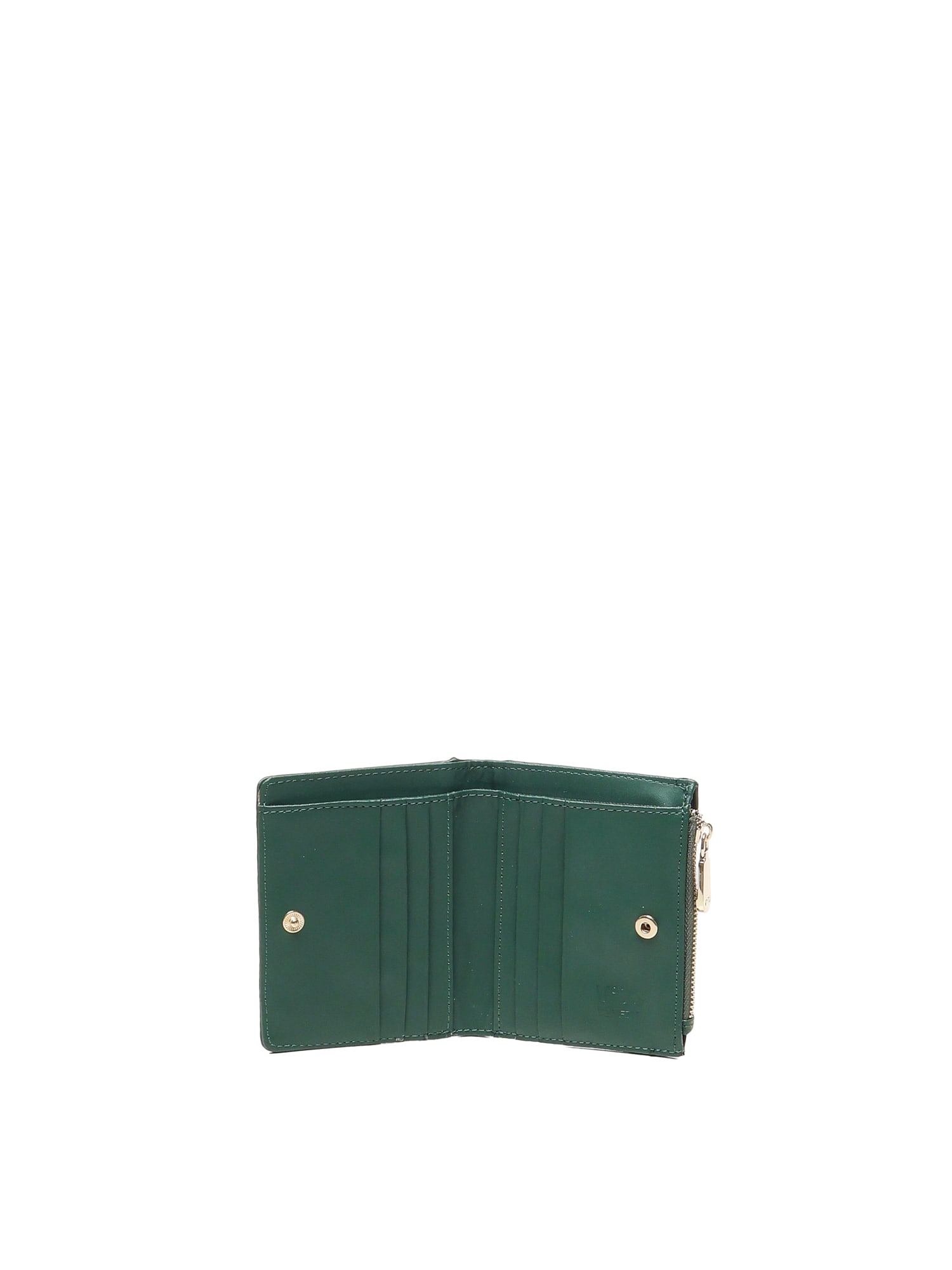 V73 Logo Wallet In Green