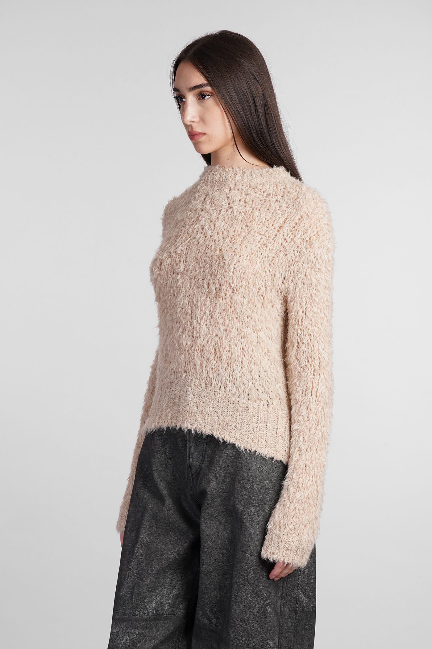 Shop Haikure Ginny Knitwear In Beige Acrylic