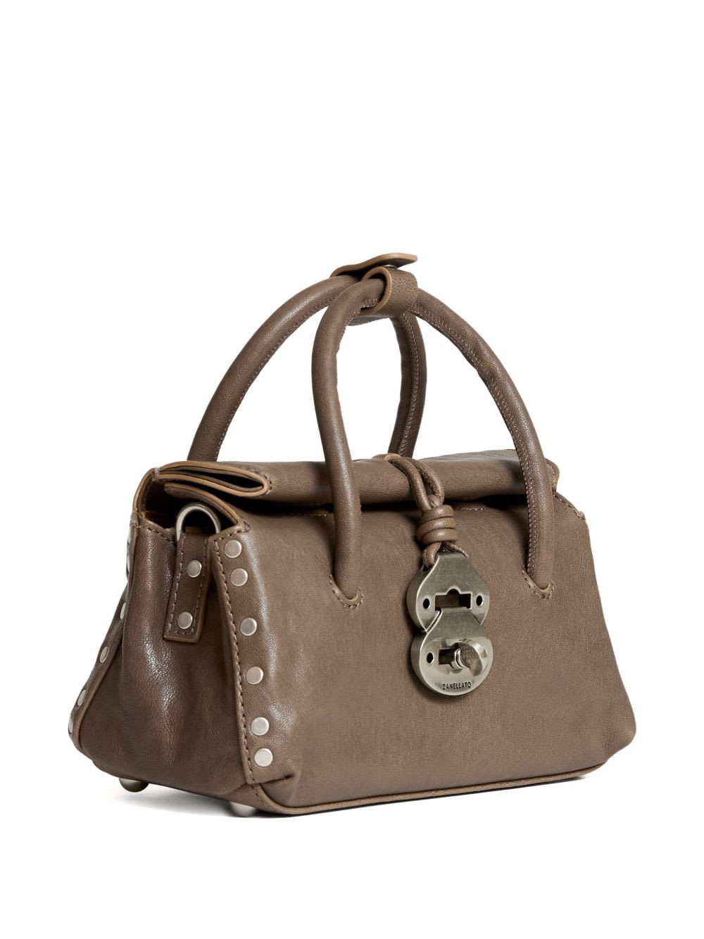 Zanellato Dotta Tabacco Baby Small Leather Handbag In Neutral