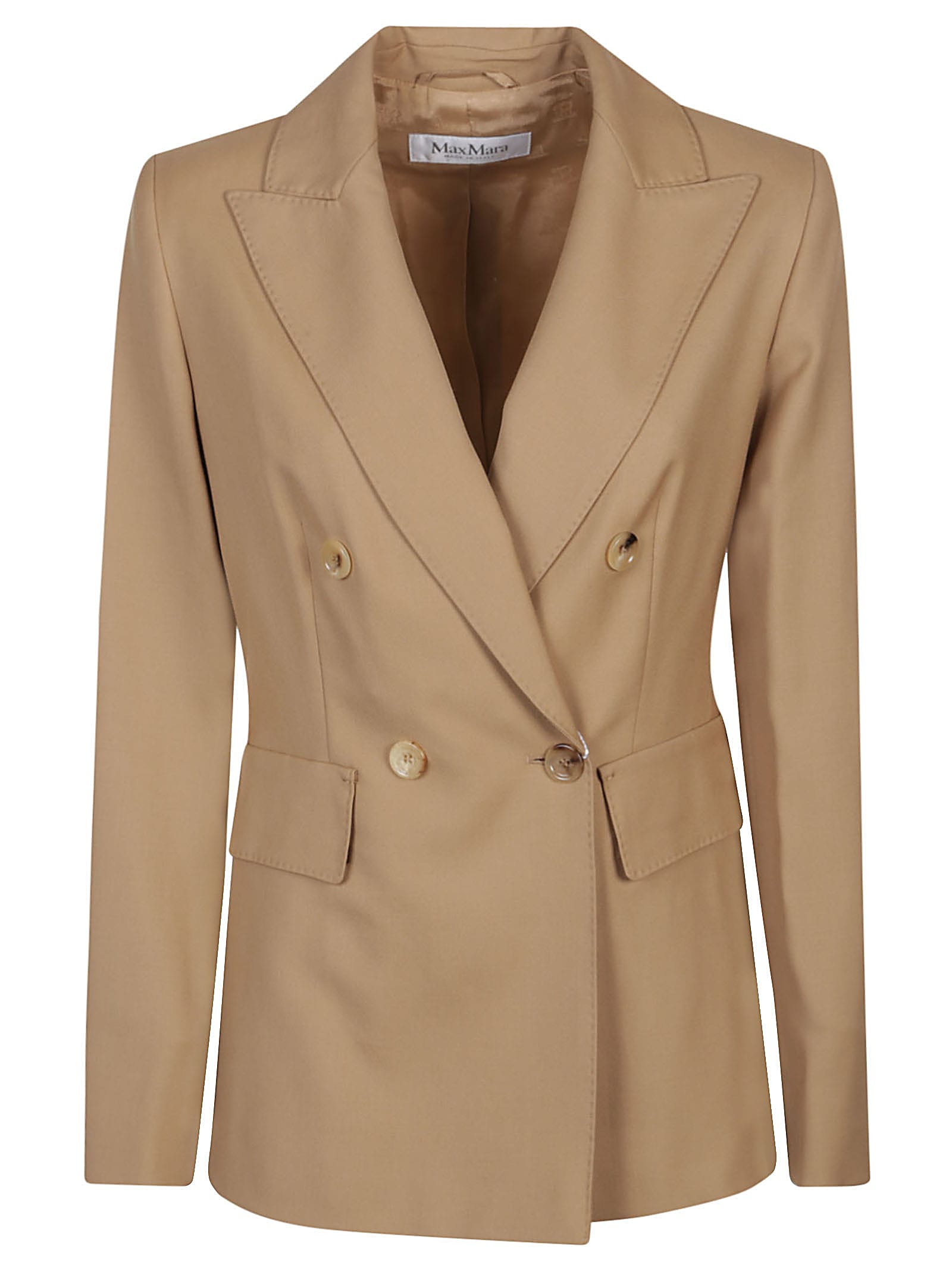 Shop Max Mara Osanna Jacket In Miele