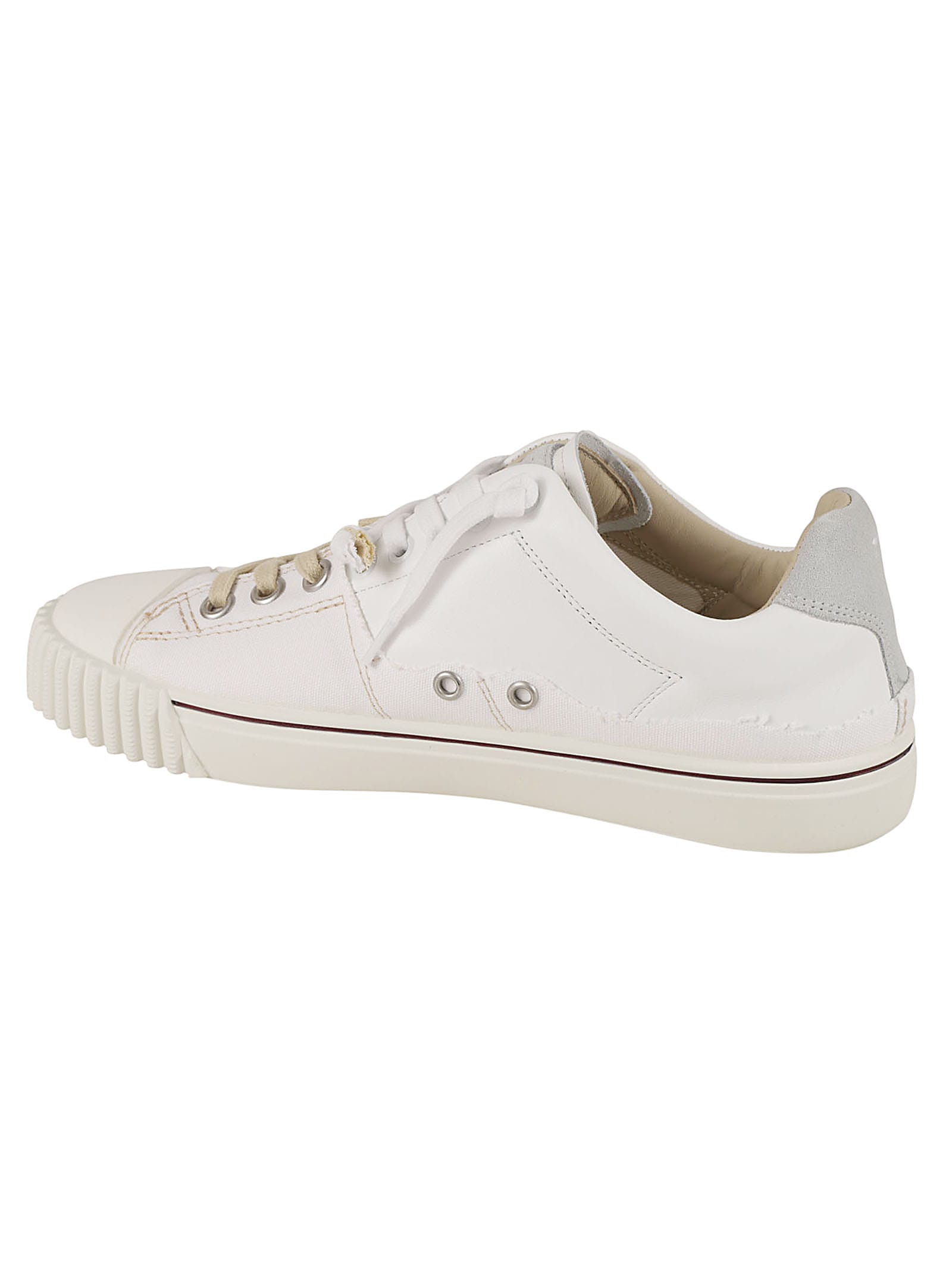 Shop Maison Margiela Evolution Low Sneakers In Off-white