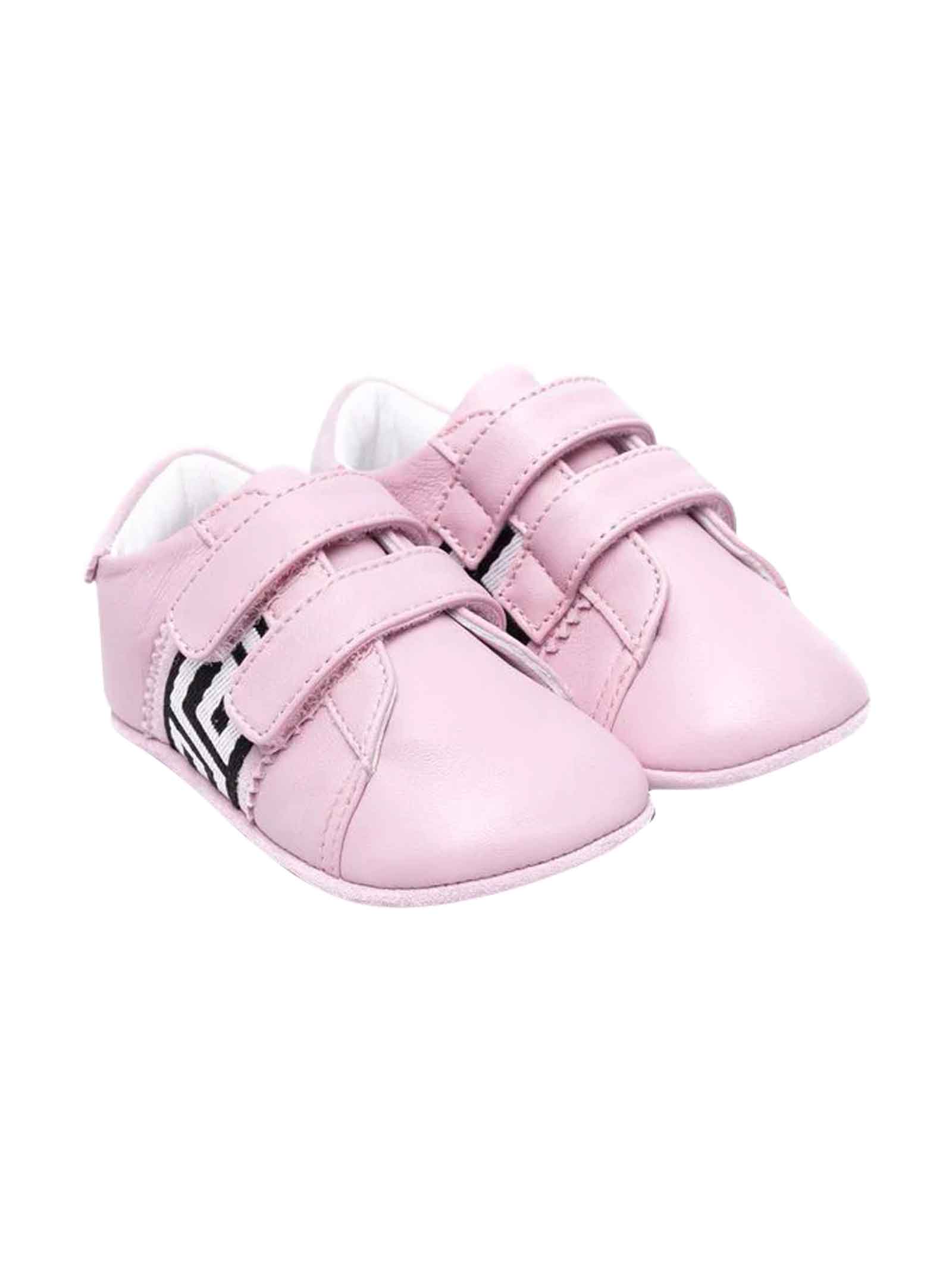 Versace Young Newborn Pink Shoes