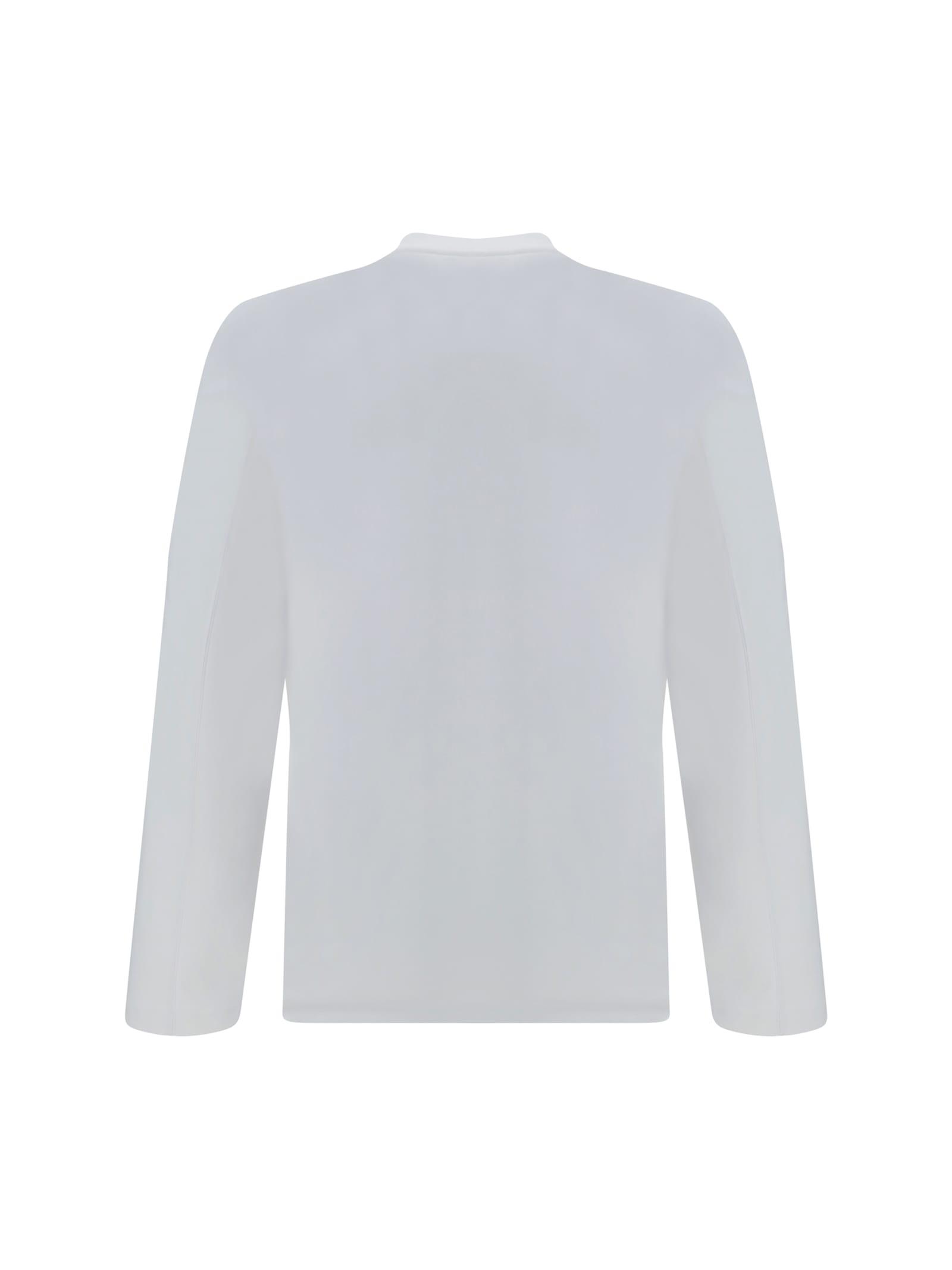 Shop Brunello Cucinelli Long Sleeve Jersey In Bianco