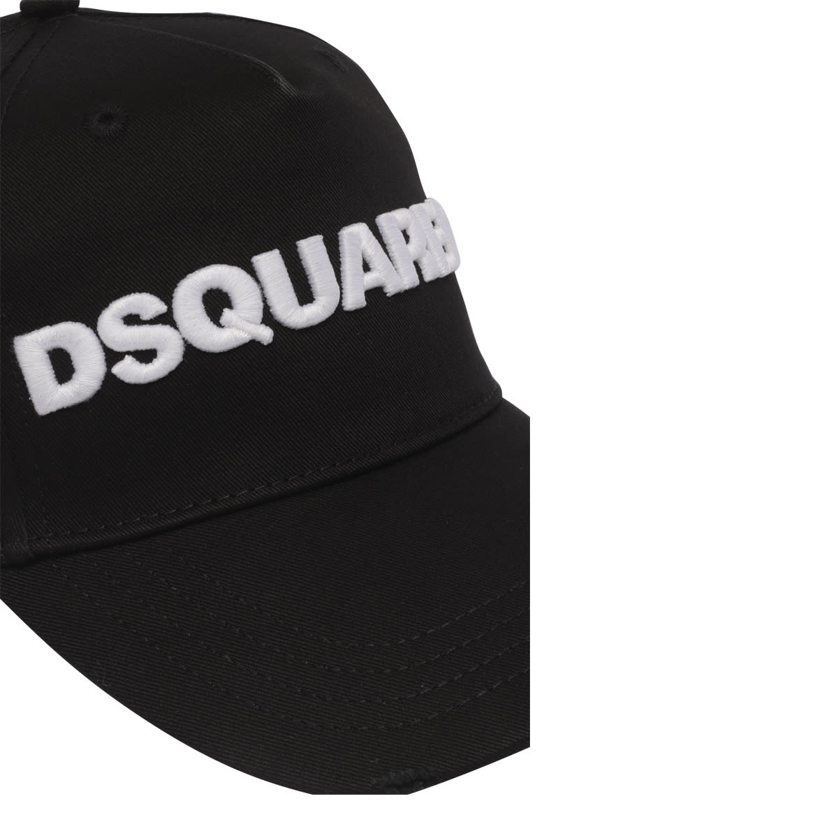 Shop Dsquared2 Logo Baseball Cap In Nero Bianco