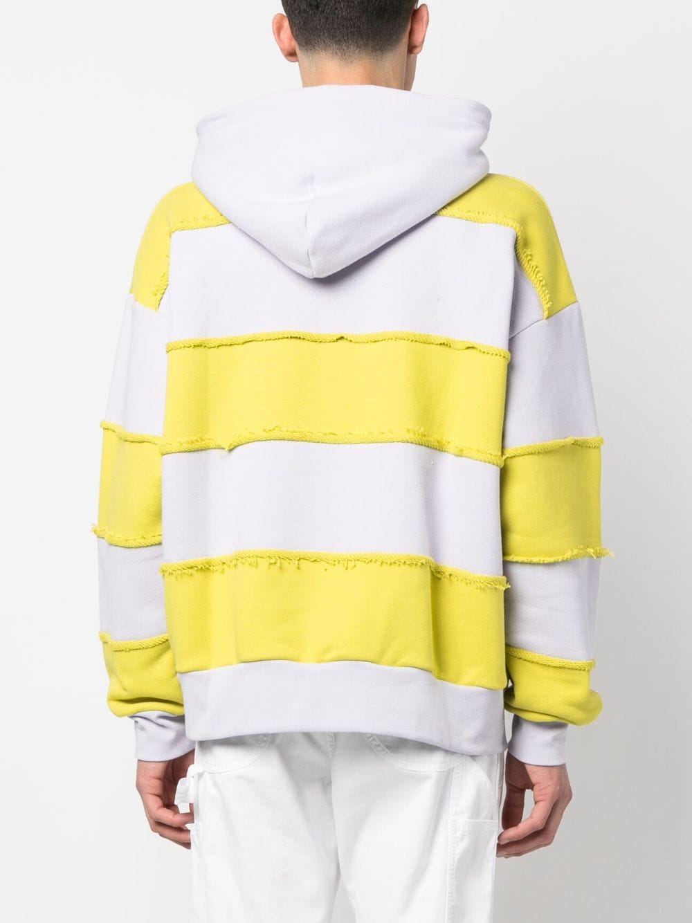 Botter Drawstring Striped Cotton Hoodie In Multi