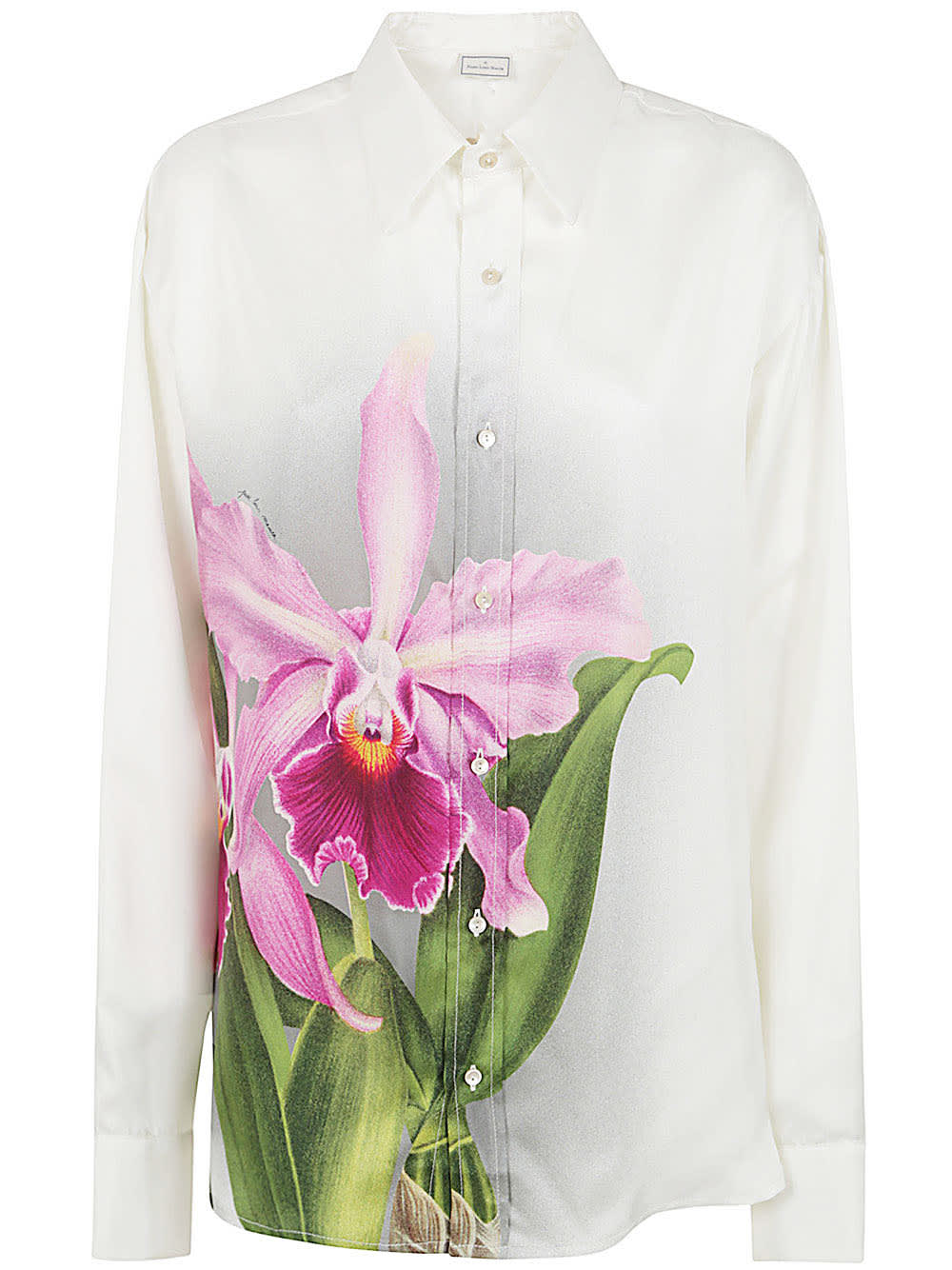 Shop Pierre-louis Mascia Printed Silk Twill Shirt In Multi