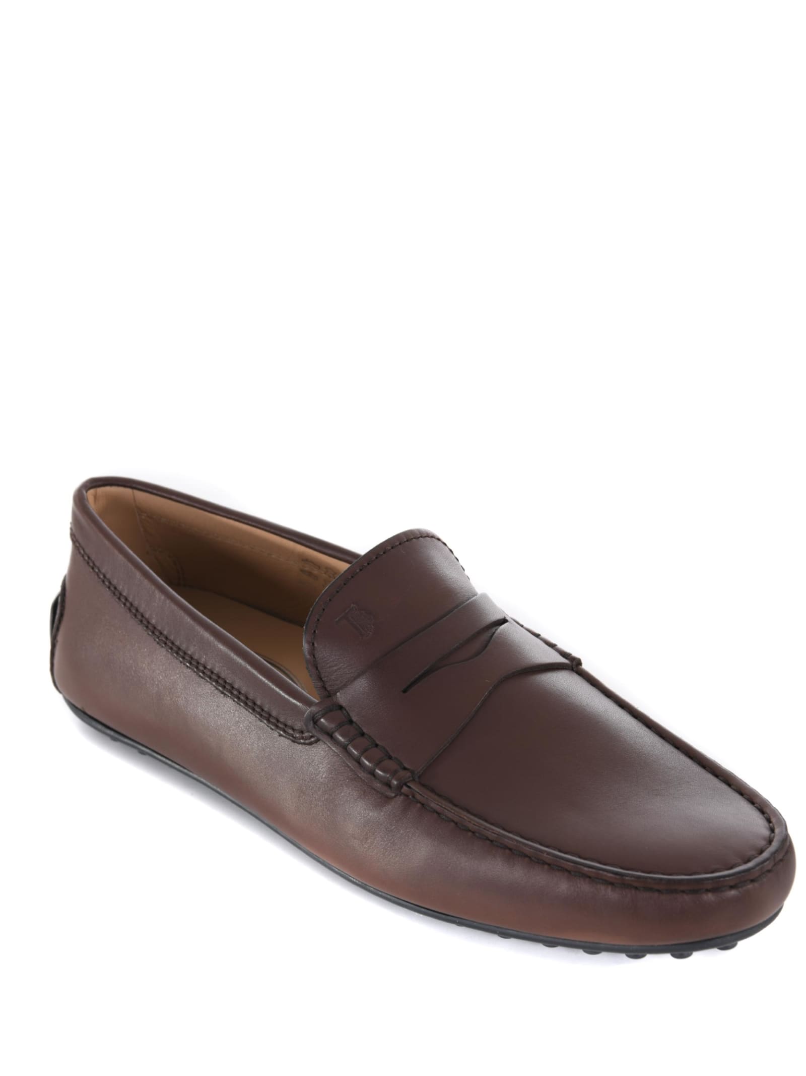 Shop Tod's Tods Loafer In Marrone