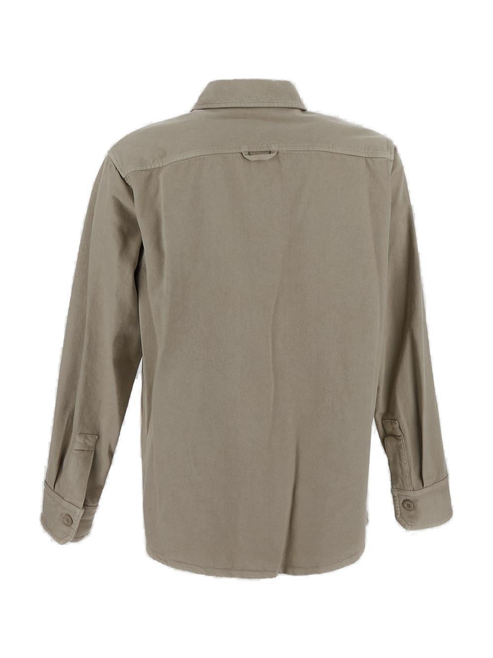 Shop Apc Basile Button-up Overshirt In Bae Taupe