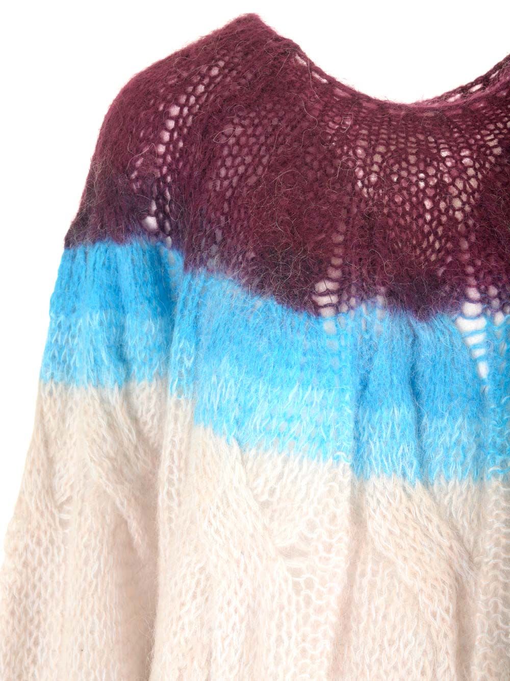 Shop Forte Forte Cable Knit Sweater In Multicolor