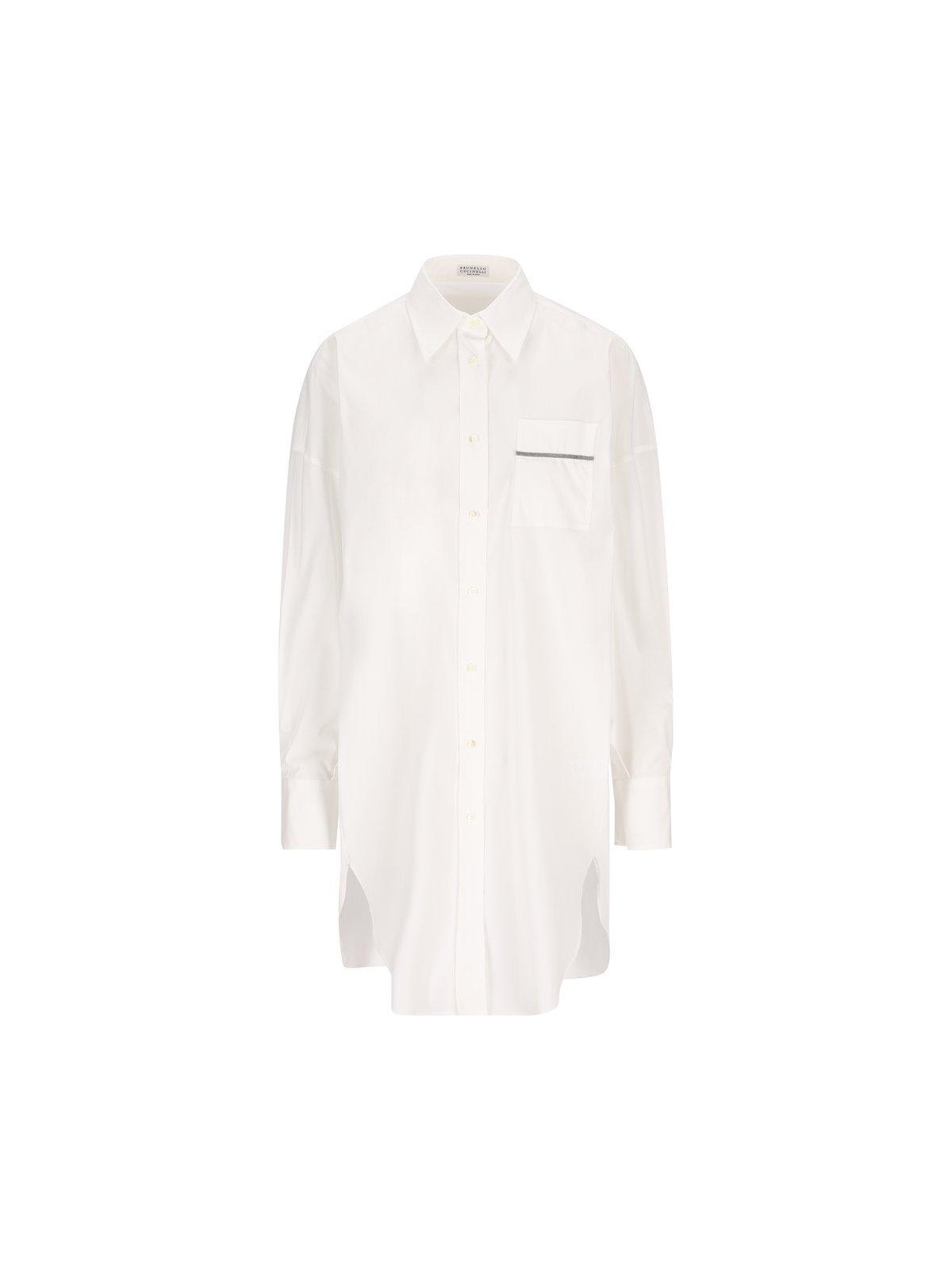 BRUNELLO CUCINELLI COLLARED LONG-SLEEVE SHIRT