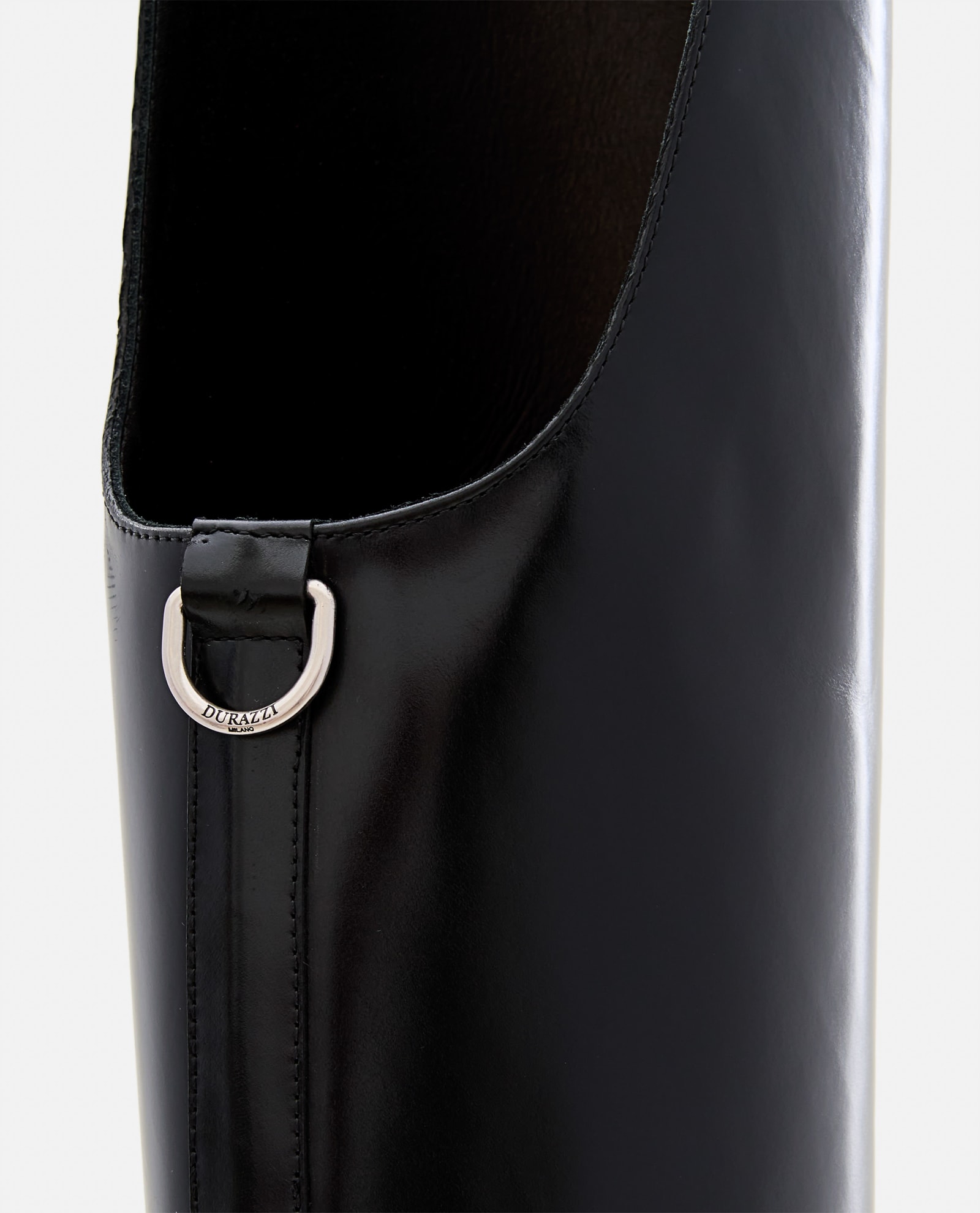 Shop Durazzi Milano Equestrian High Boots In Black