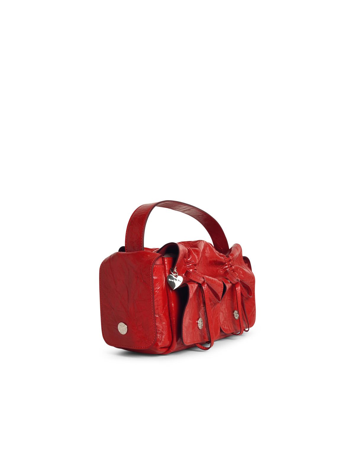 Acne Studios Multipocket Micro Bag In Red