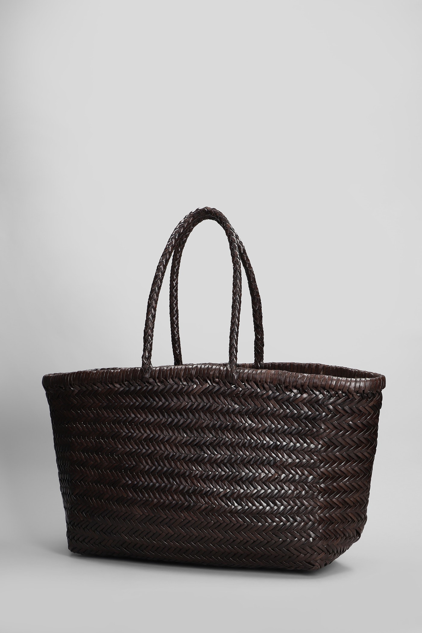Dragon Diffusion Bamboo Triple Jump Tote In Brown Leather In Brown