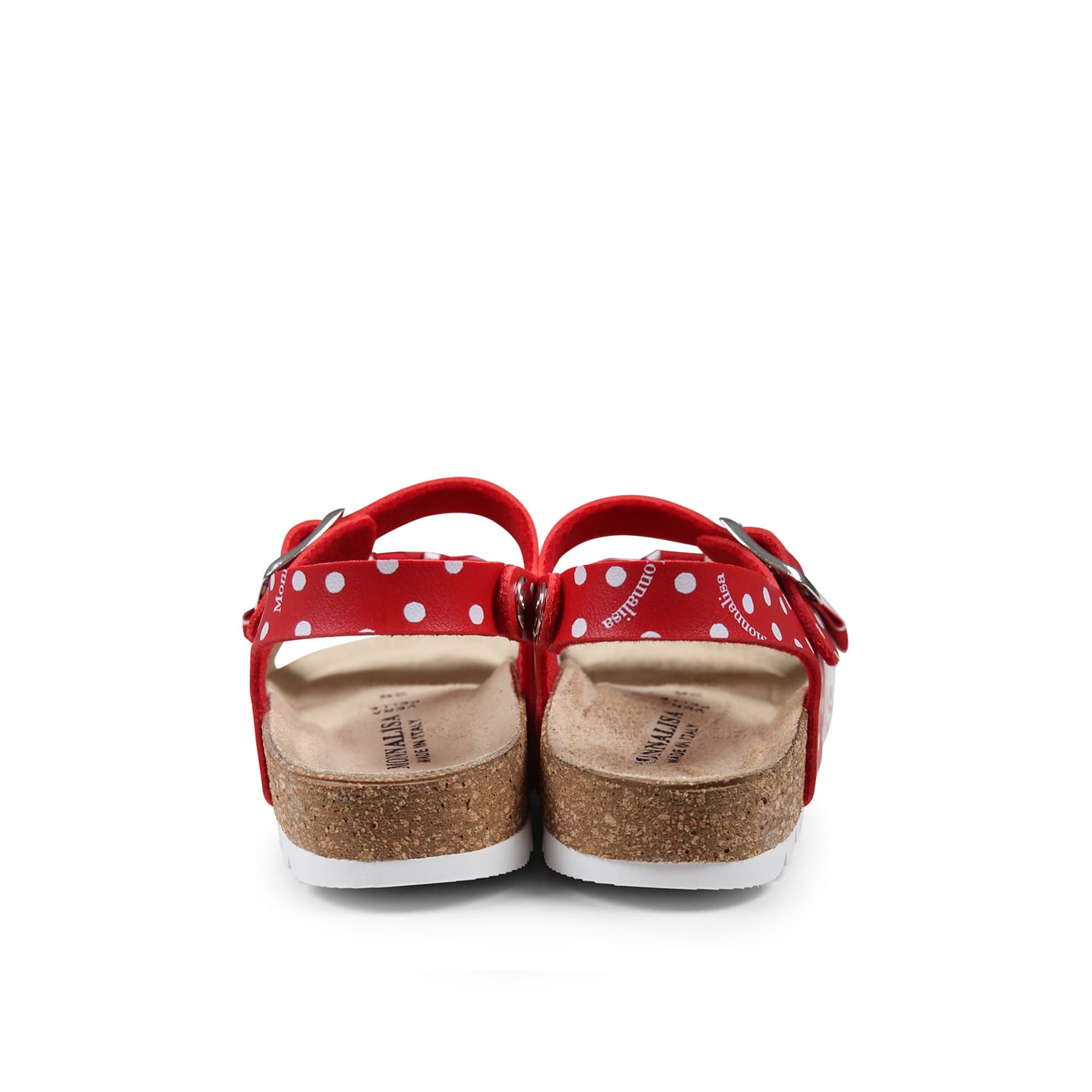 Shop Monnalisa Red Sandals For Girl With Bow