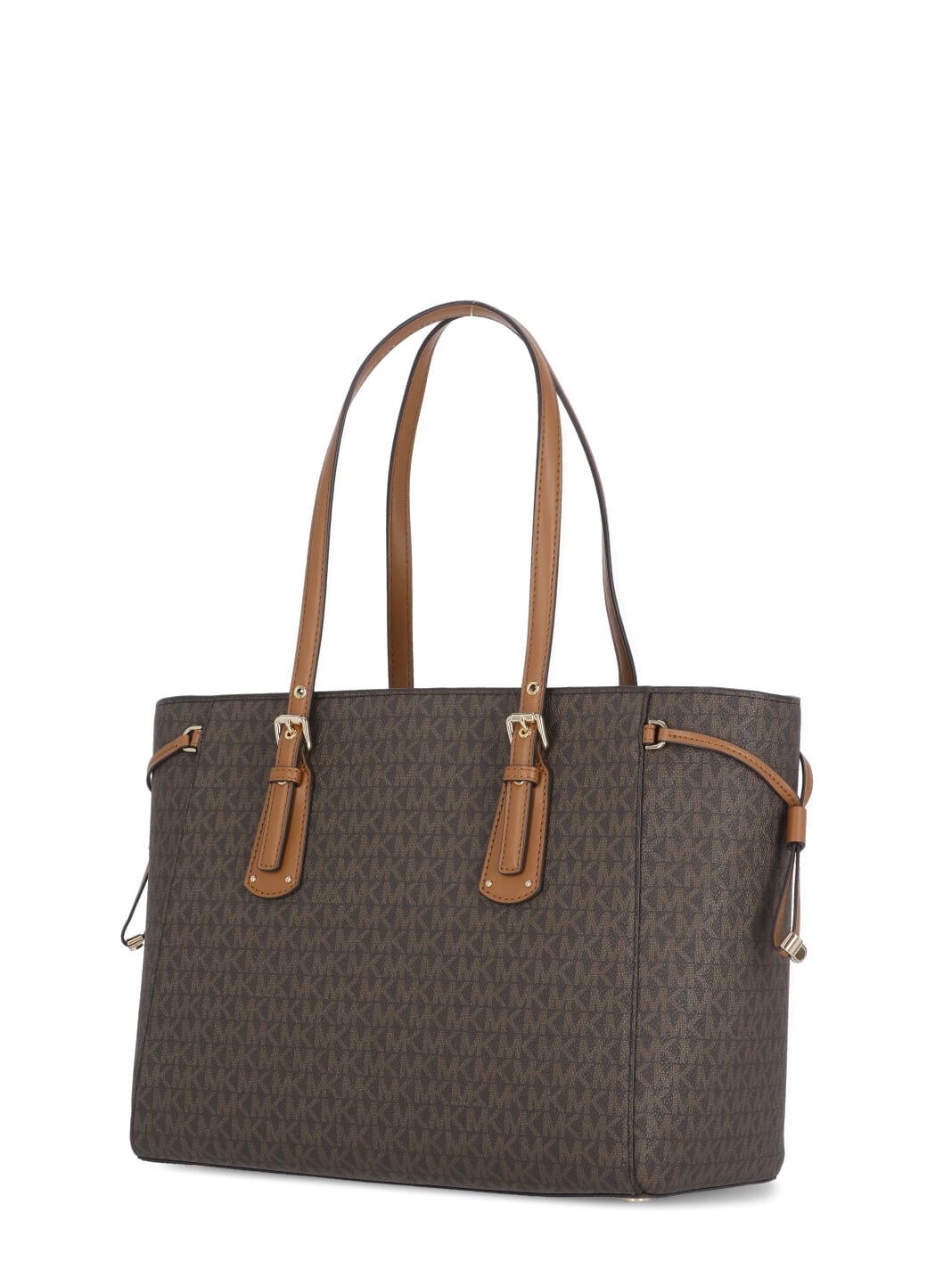 Shop Michael Michael Kors Voyager Shopping Bag In Brown