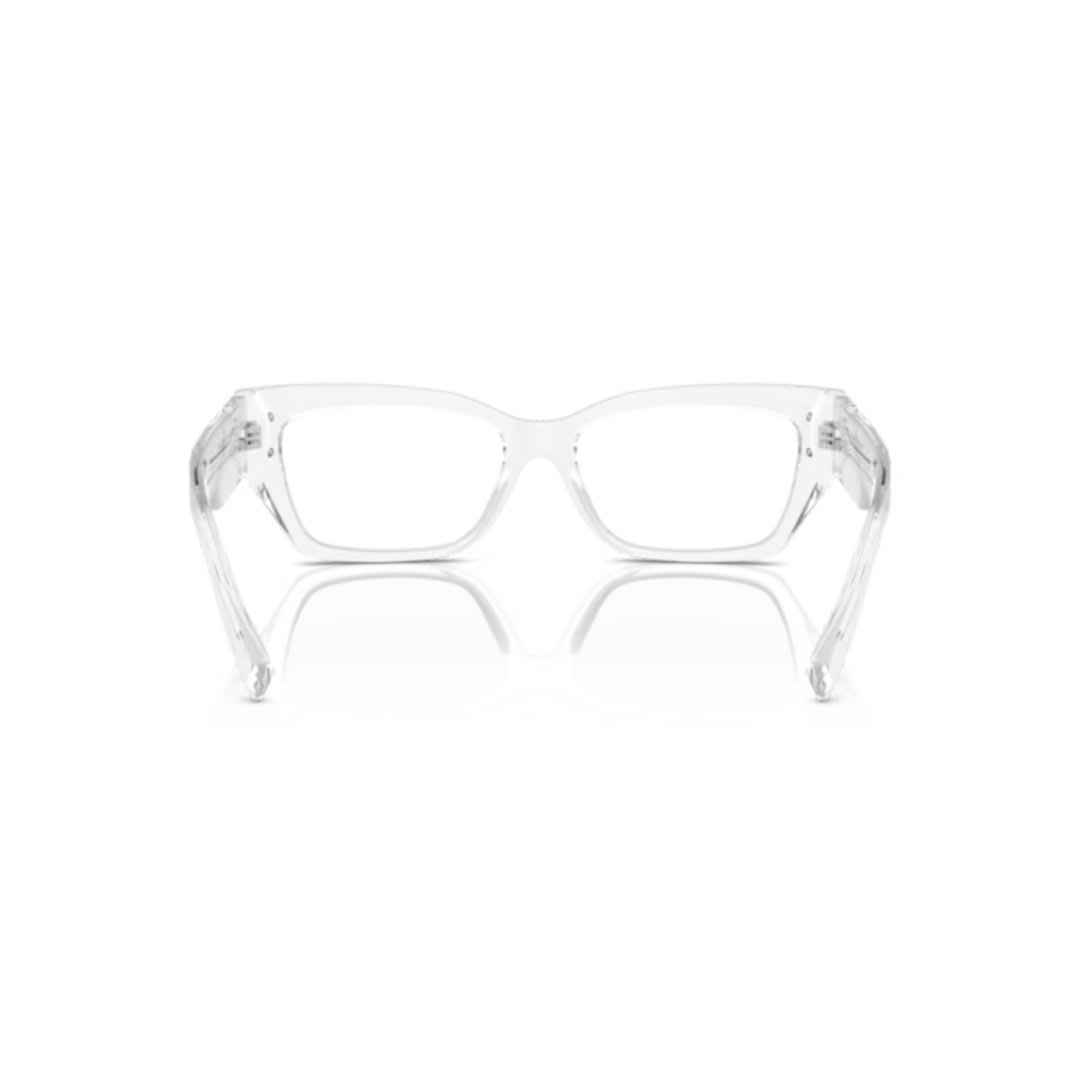 Dolce & Gabbana Transparent-design Rectangle-frame Glasses In White