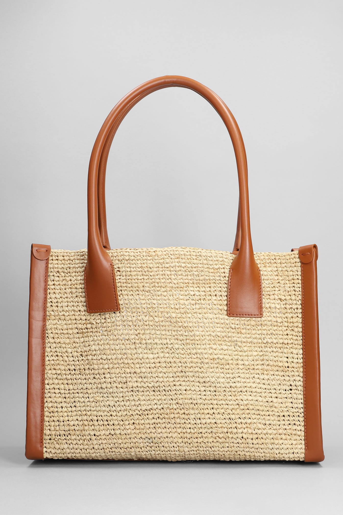 Shop Christian Louboutin By My Side Tote In Beige Raffia