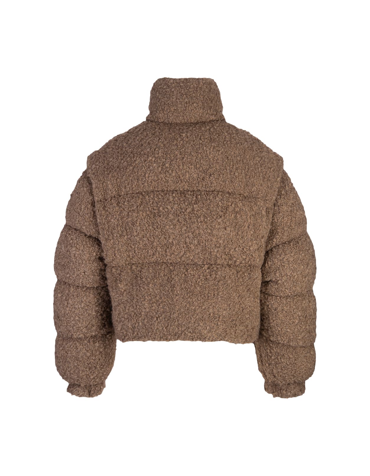 Shop Moncler Cytinelle 2-in-1 Tweed Down Jacket In Beige In Brown