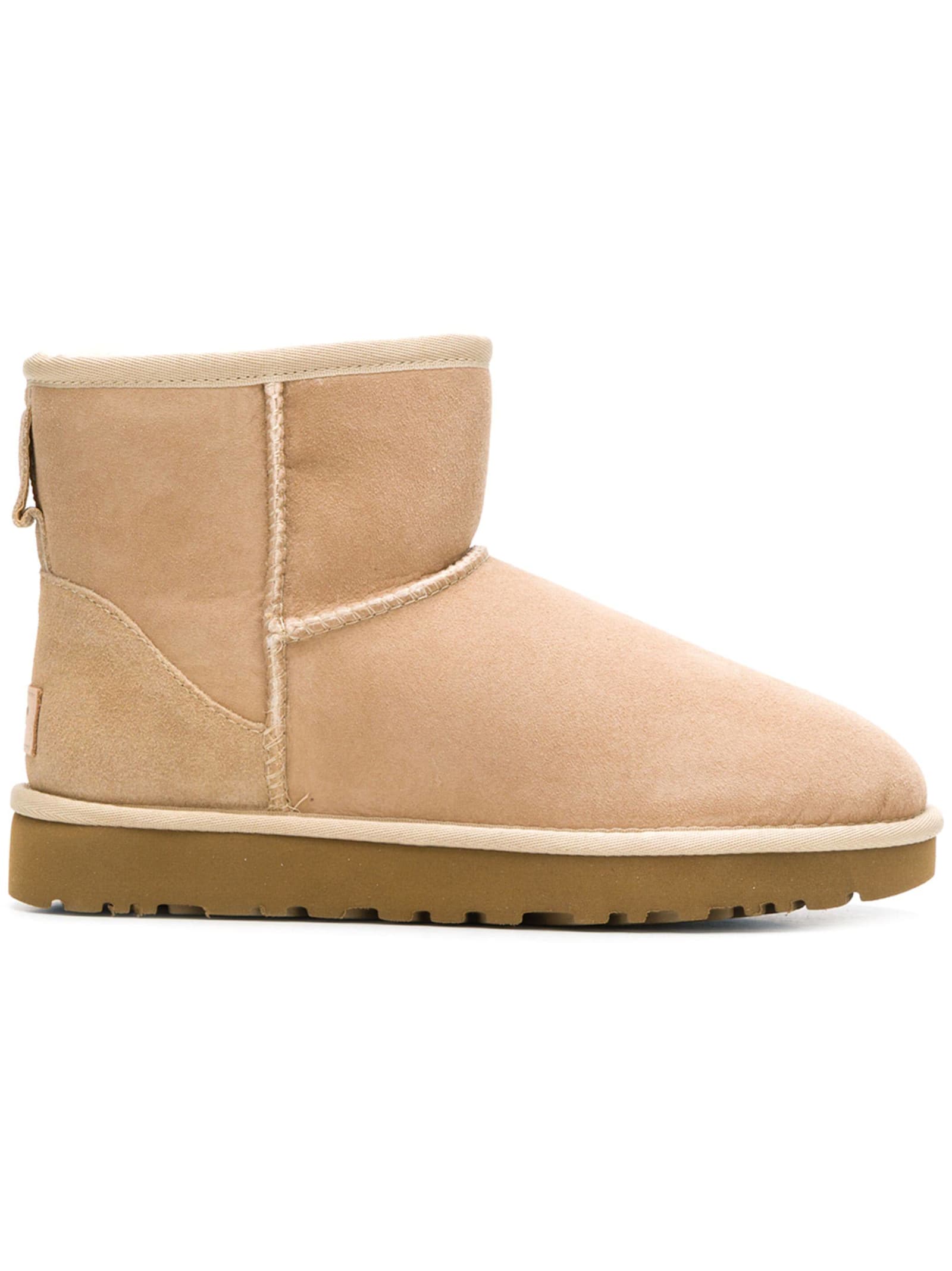 Ugg Classic Mini Ankle Boots In Sand