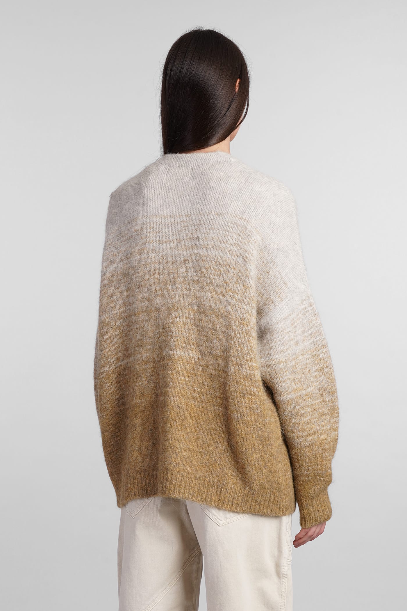 Shop Marant Etoile Danea Cardigan In Yellow Wool