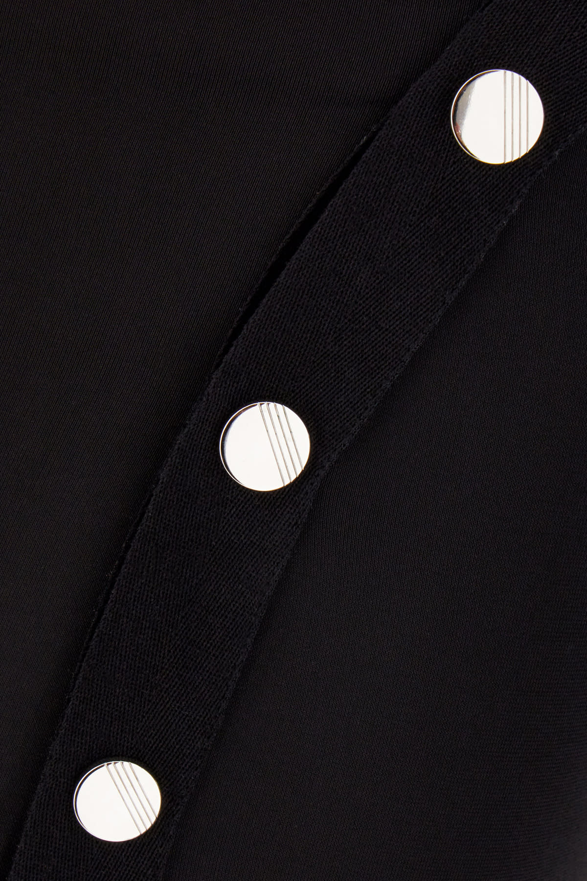 Attico Asymmetric Dress With Snap Buttons In 100