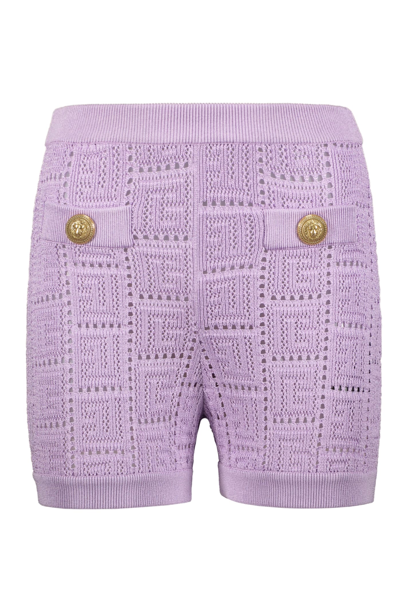 Shop Balmain Knitted Shorts