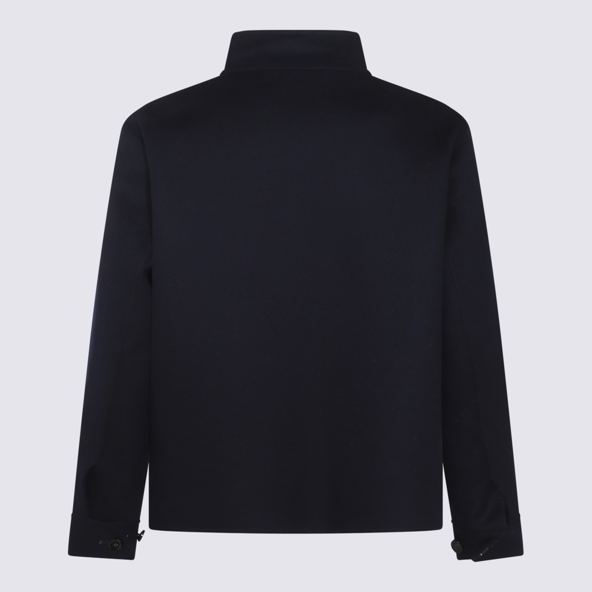 Shop Lardini Black Wool Casual Jacket