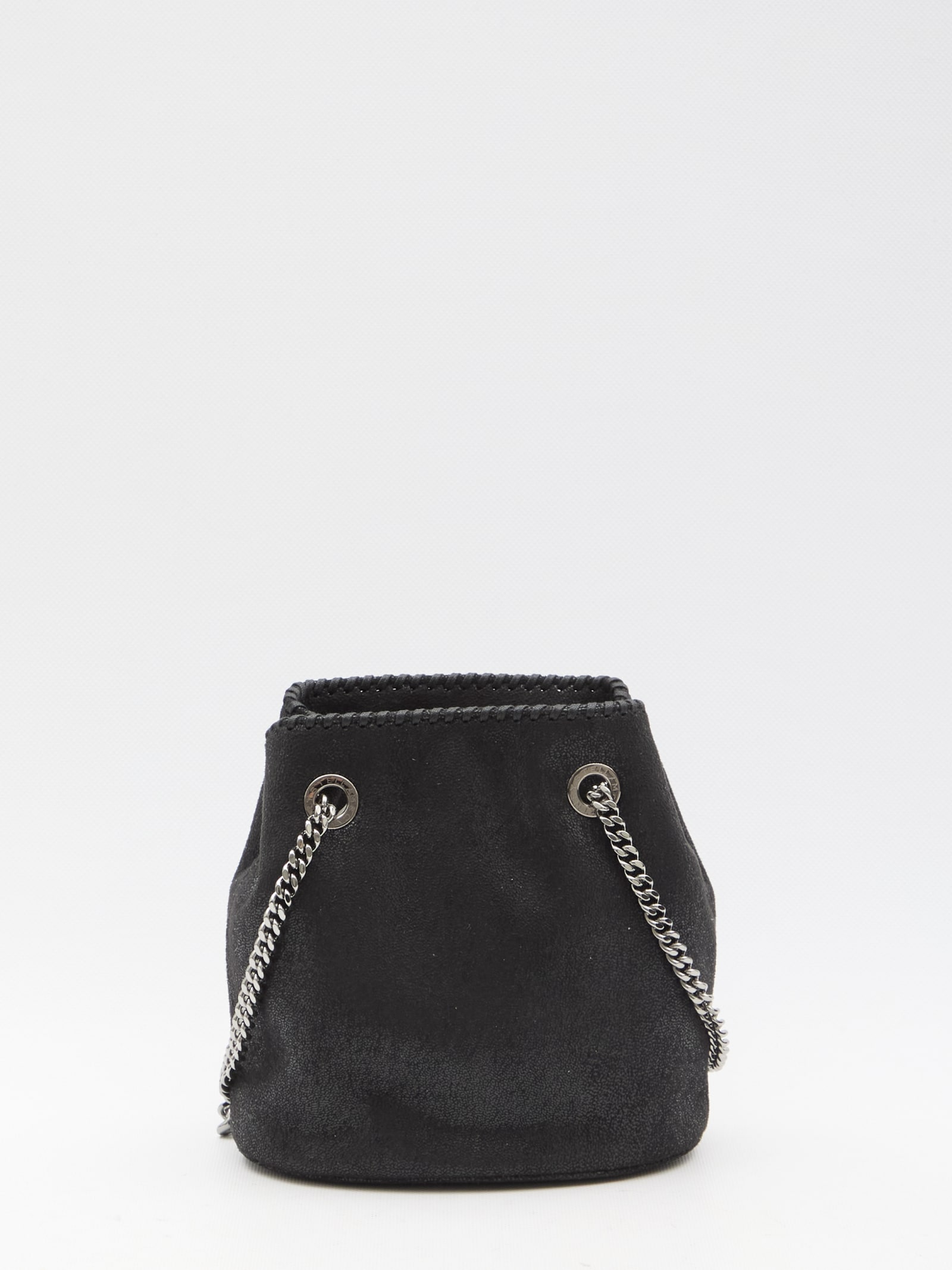 Shop Stella Mccartney Falabella Bucket Bag In Black