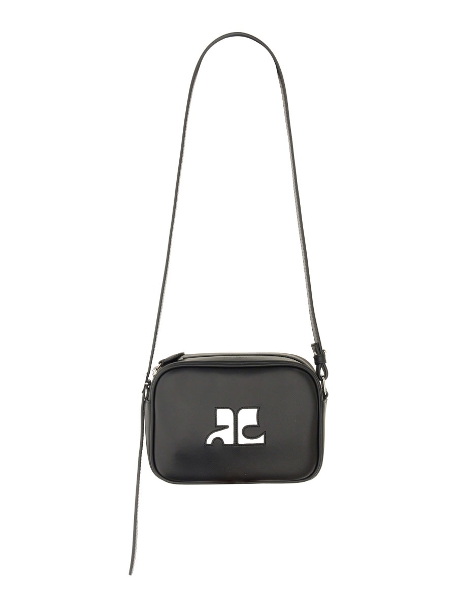 Shop Courrèges Camera Bag Reedition In Black