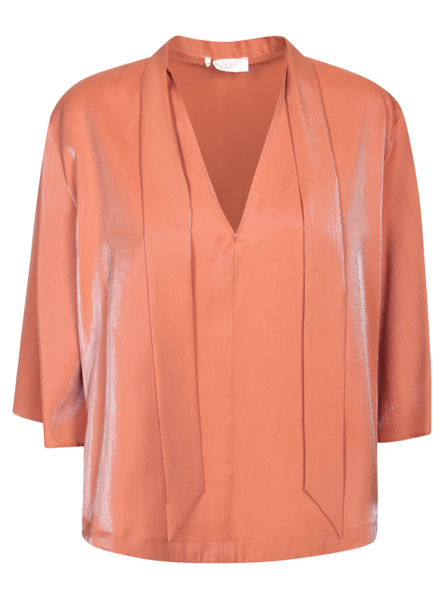 Shop Incotex Dora Pink Modal Blouse