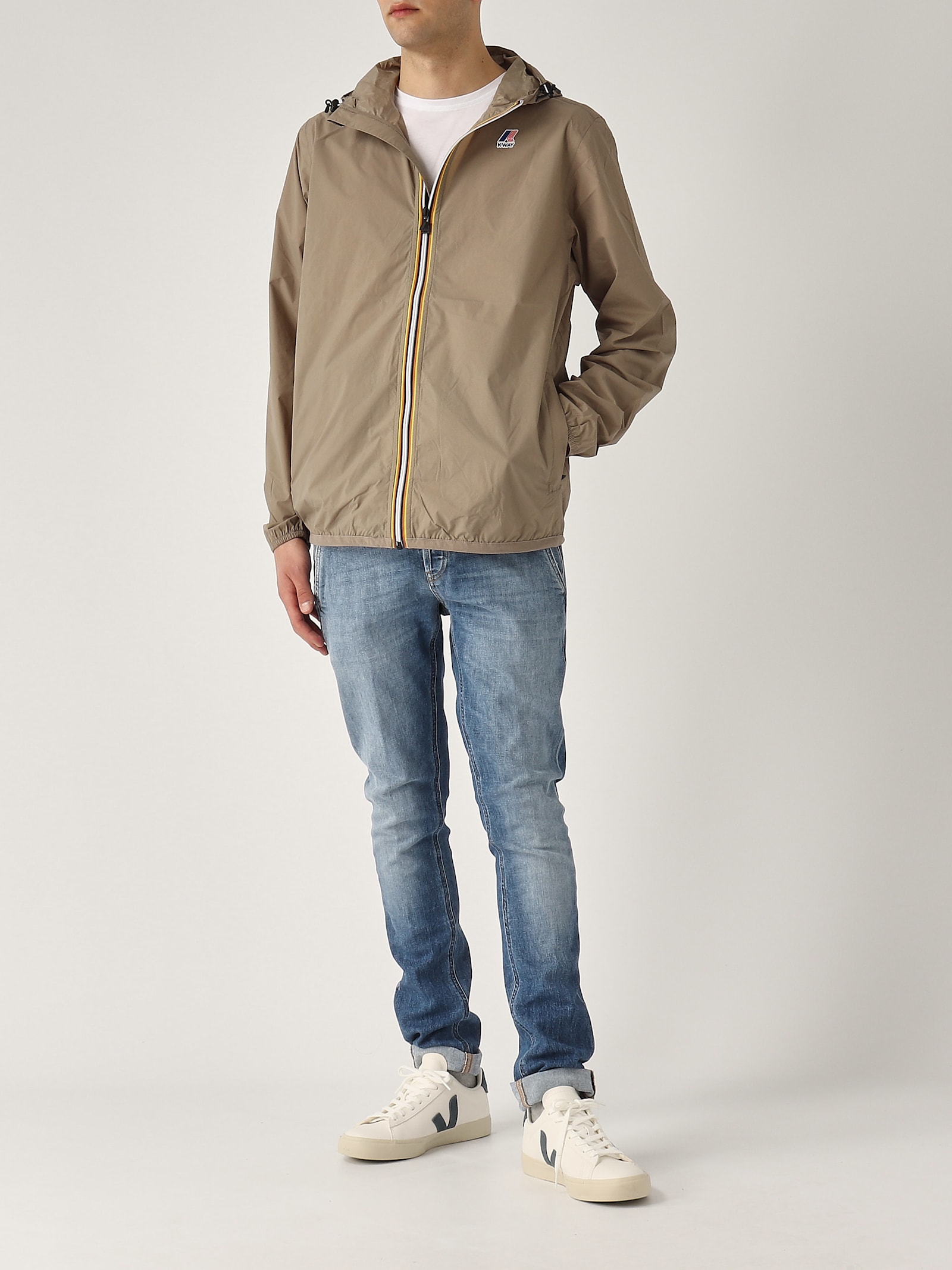 K-way Le Vrai 4.0 Claude Jacket In Brown