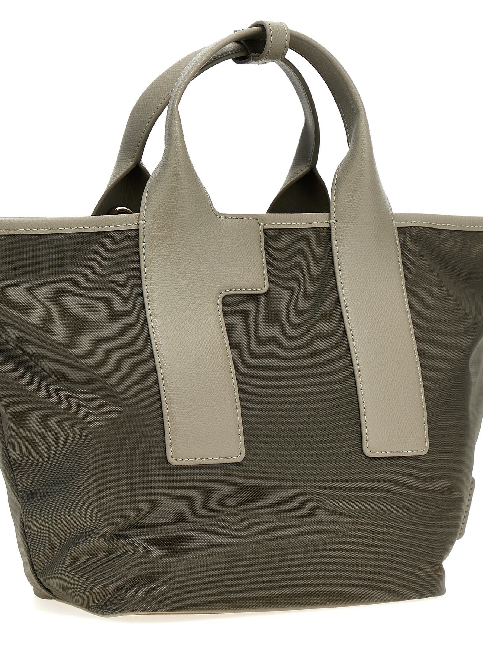 Shop Furla Piuma M Shopping Bag In Gray