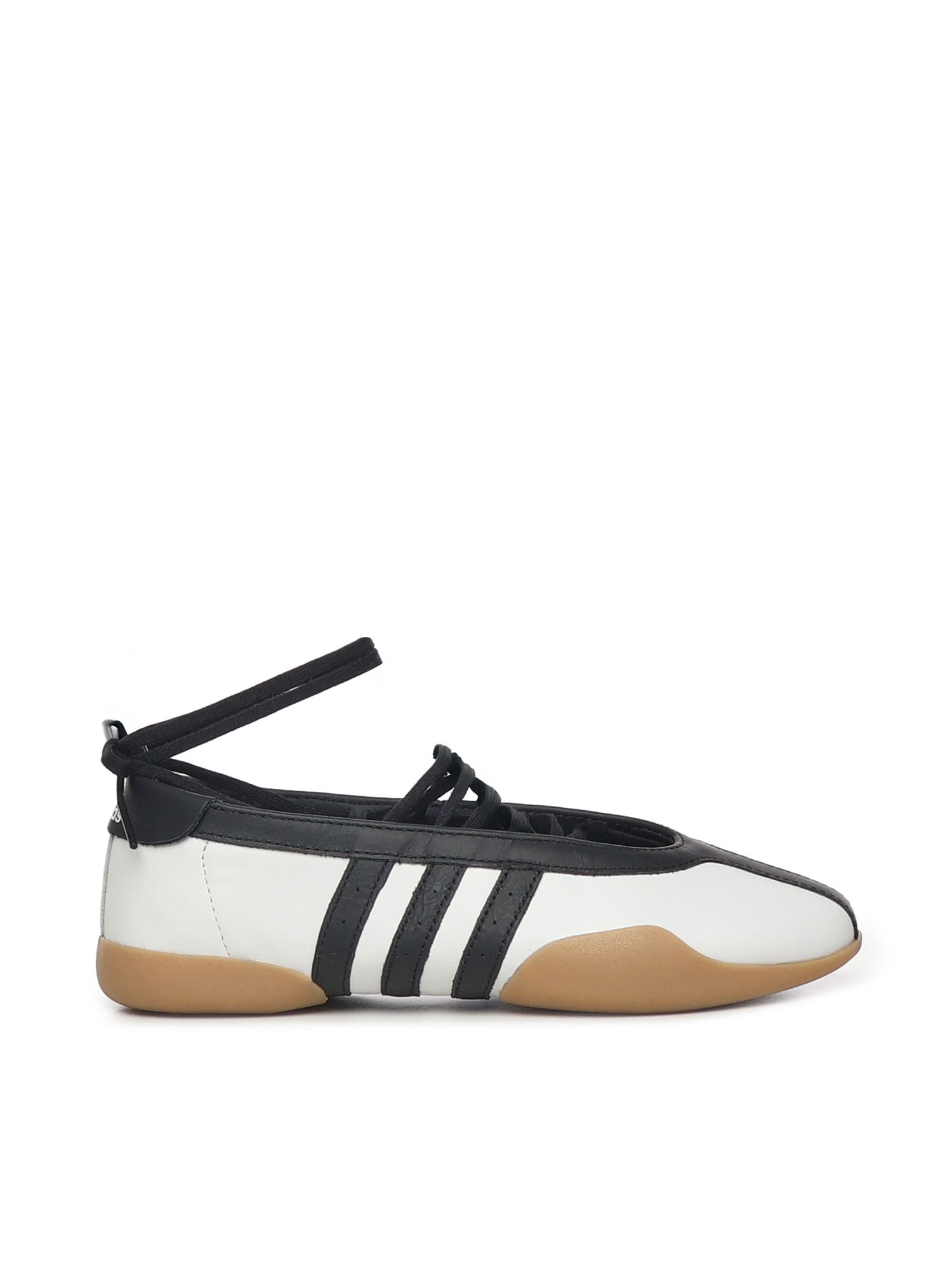 Adidas Originals Womens Adidas Taekwondo Mei Leather Ballet Flats In White