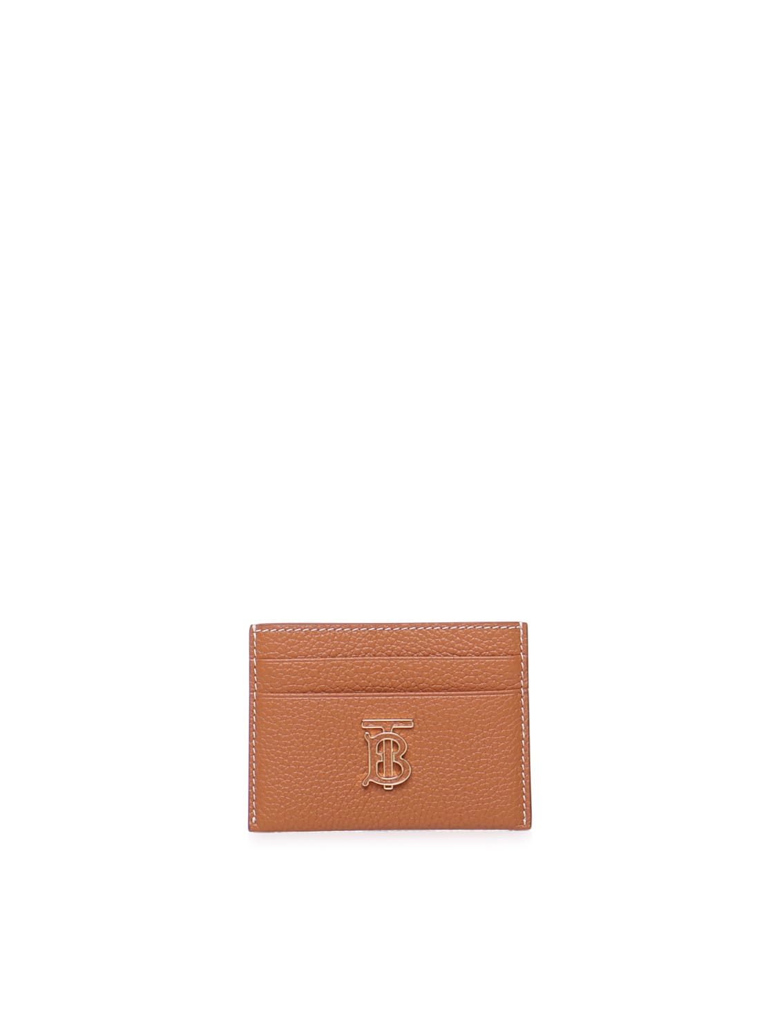 BURBERRY TB CREDIT CARD HOLDER IN GRAINED LEATHER