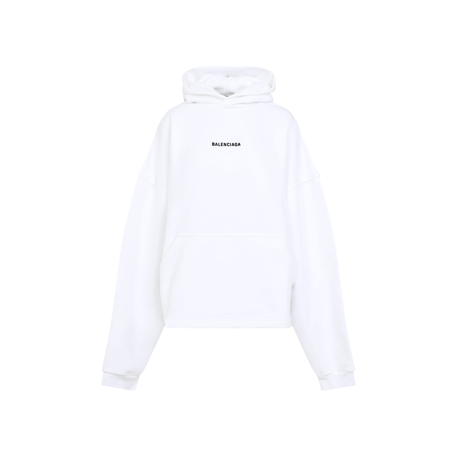 Balenciaga Hoodie In White Black