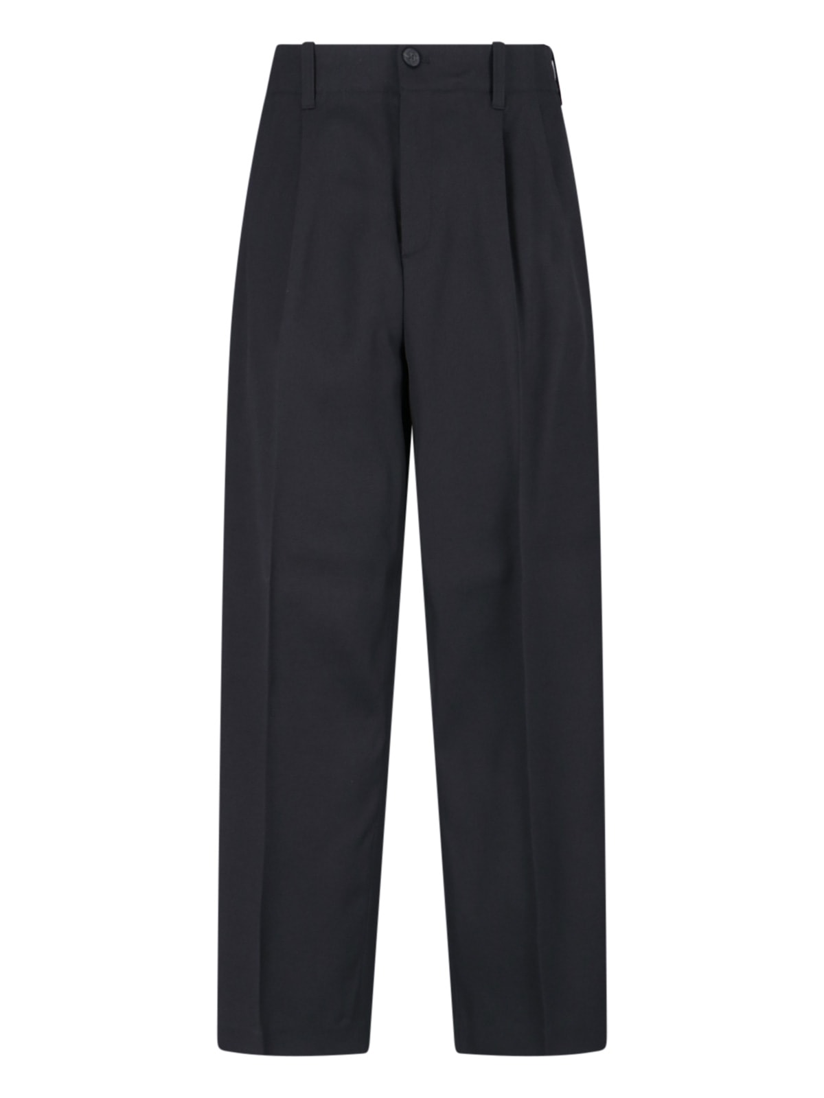 Golden Goose Tailored Black Trousers With Pleated Front In Black