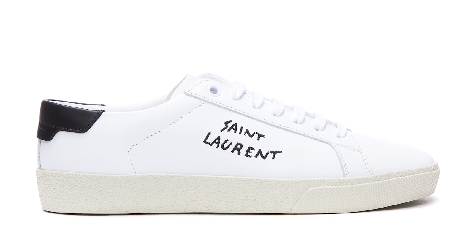 Shop Saint Laurent Signature Sneakers In White