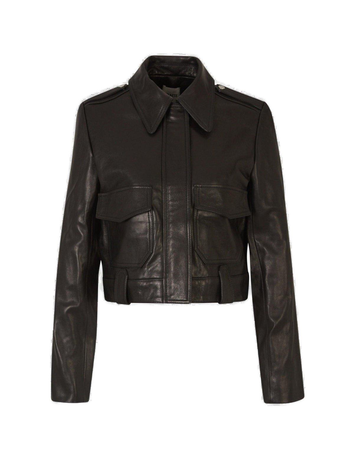 The Cordelia Long-sleeved Leather Jacket