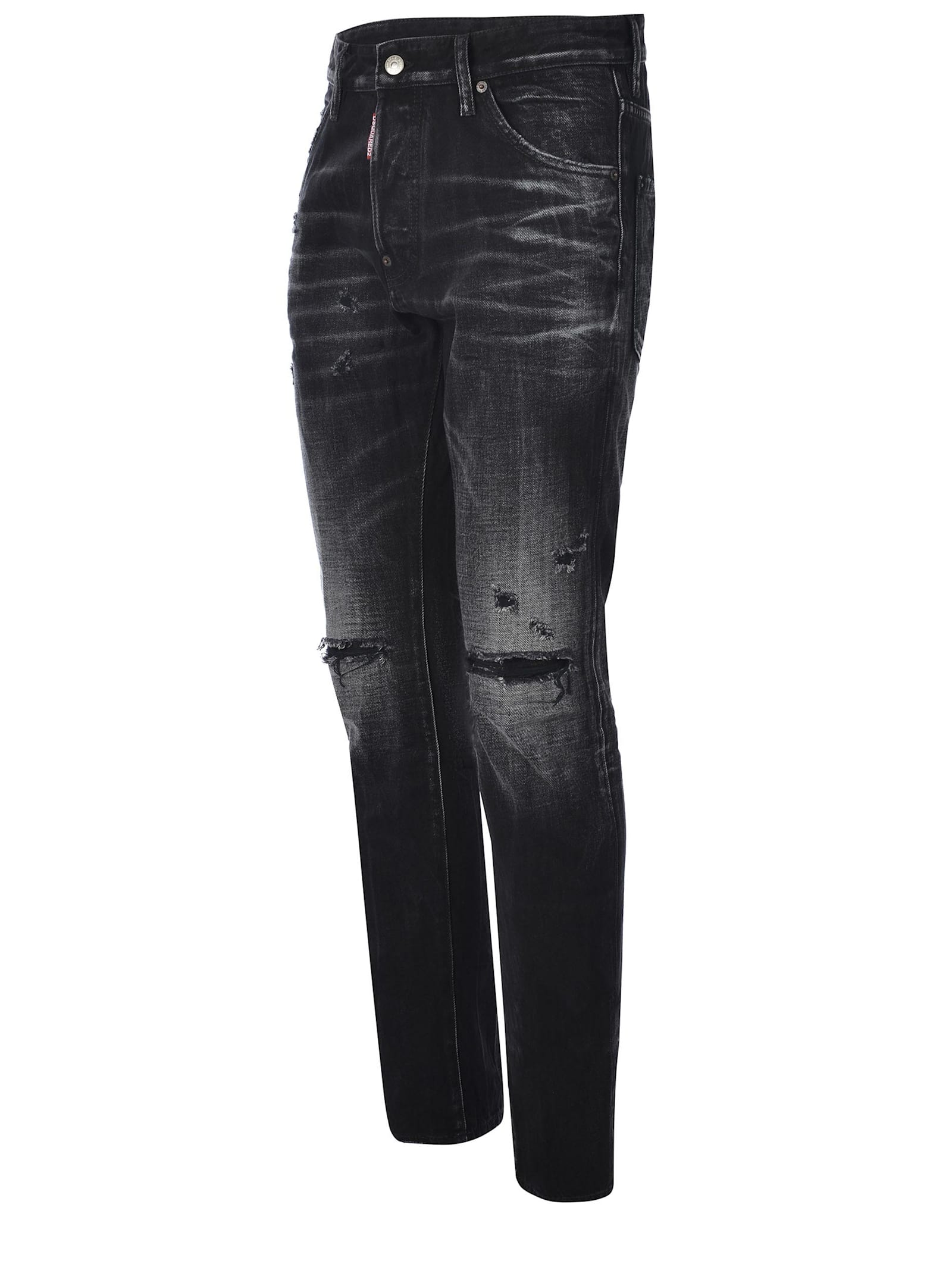 Shop Dsquared2 Jeans  Cool Guy Made Of Denim In Black