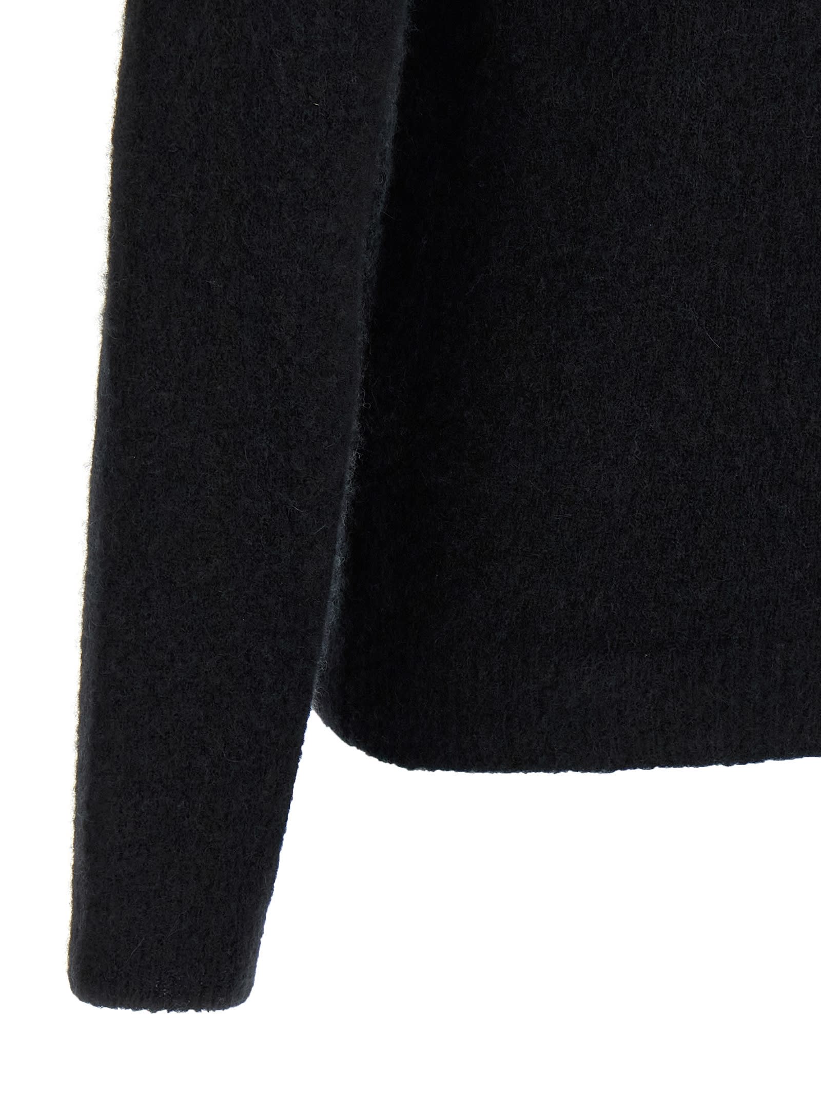 Roberto Collina Crew Neck Long-sleeved Sweater In Black