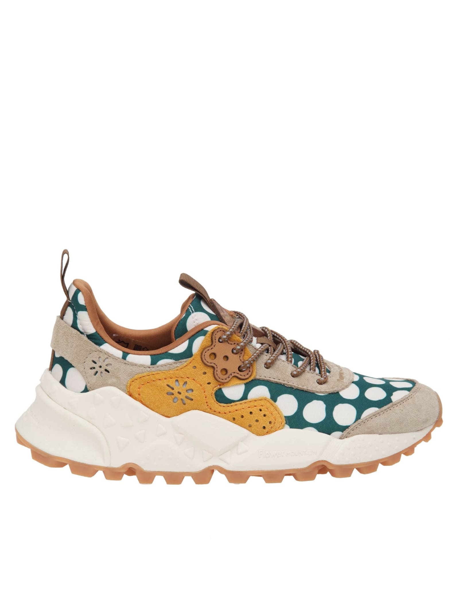 Flower Mountain Kotetsu Sneakers In Fabric And Suede