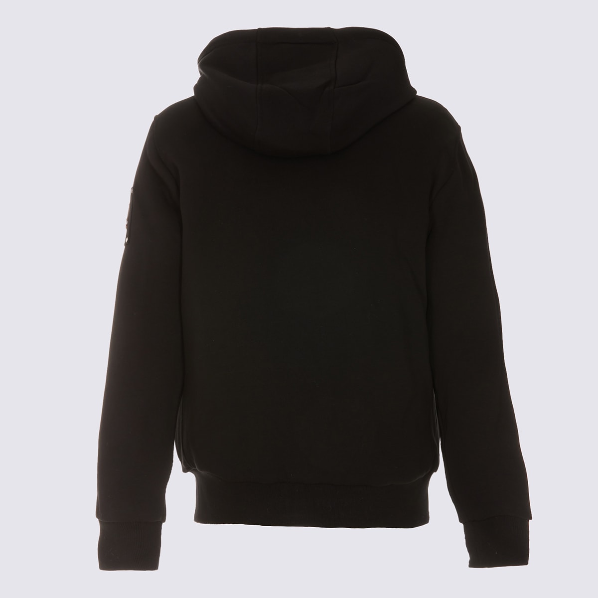 Moose Knuckles Black And White Cotton Casual Jacket In Brown