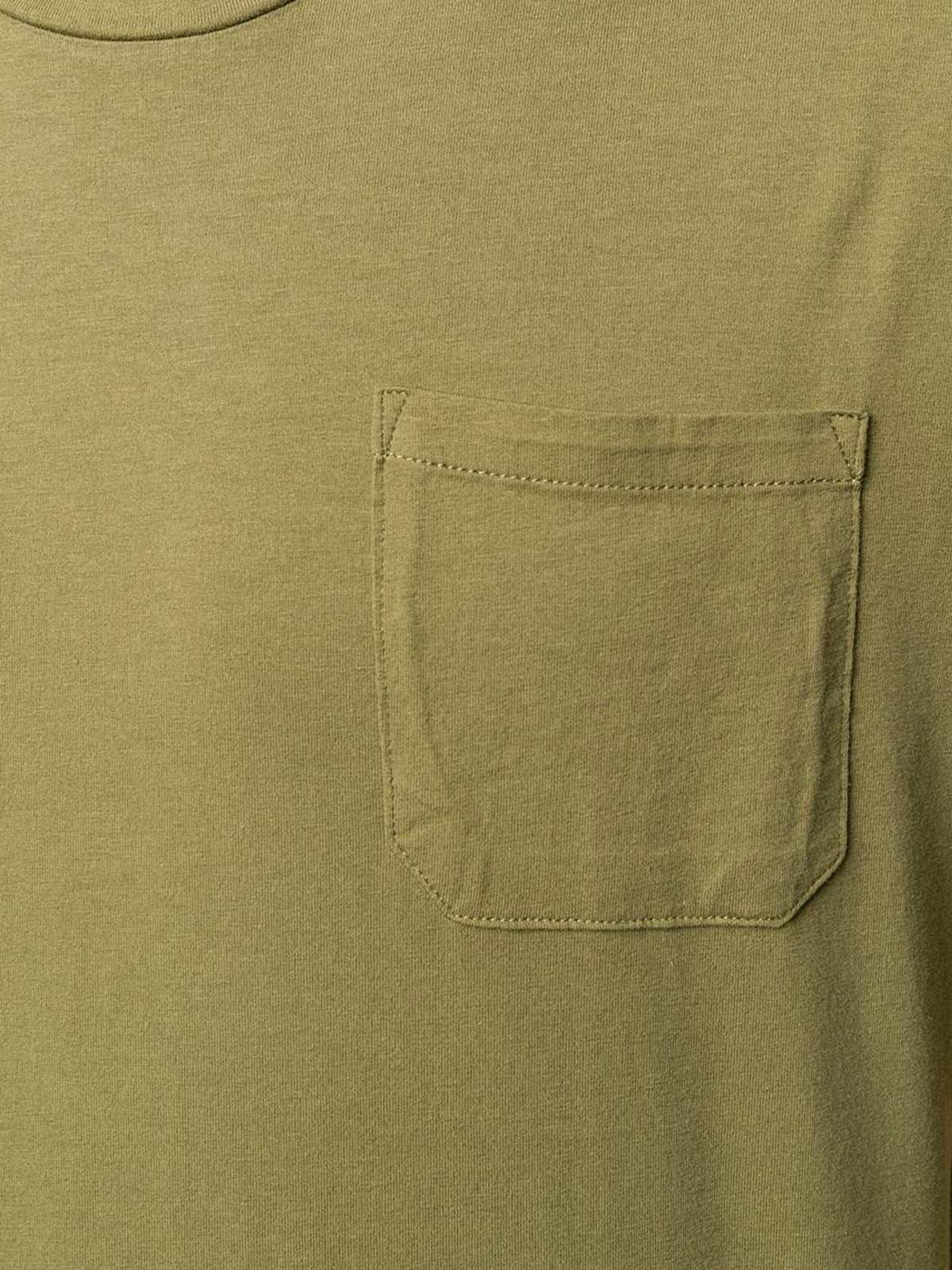 Aspesi Short-sleeved Crewneck T-shirt In Militare