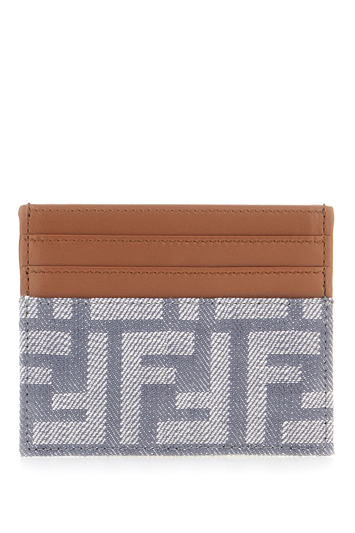 Multicolor Leather And Fabric Cardholder