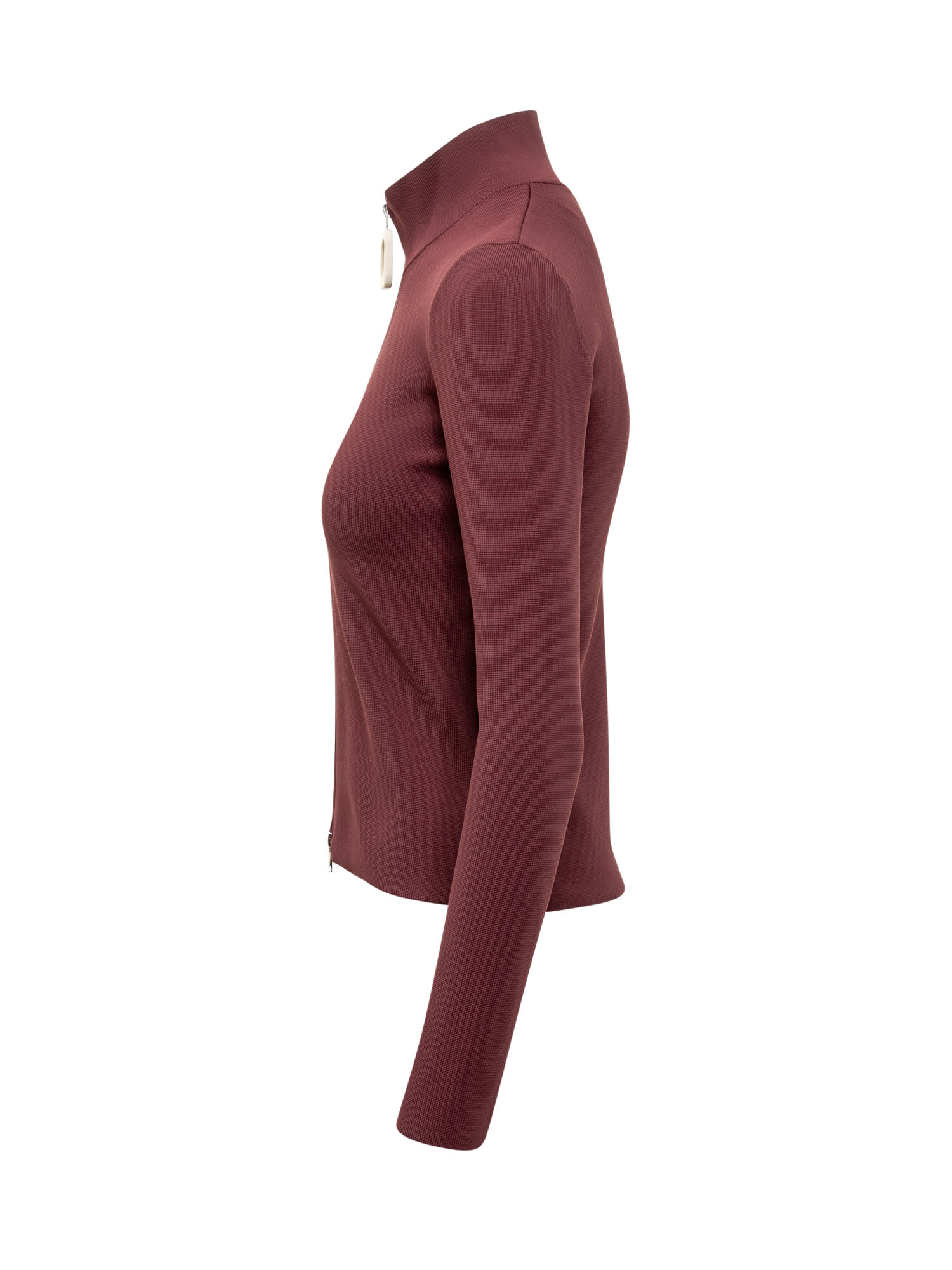 Shop Jw Anderson Cardigan In Burgundy