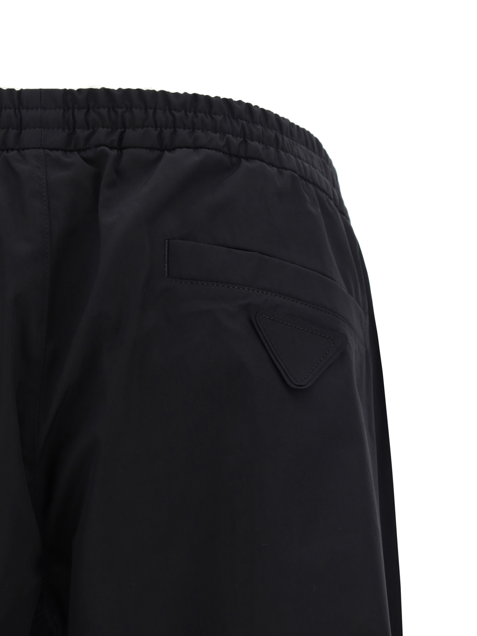 Shop Prada Pants In Nero