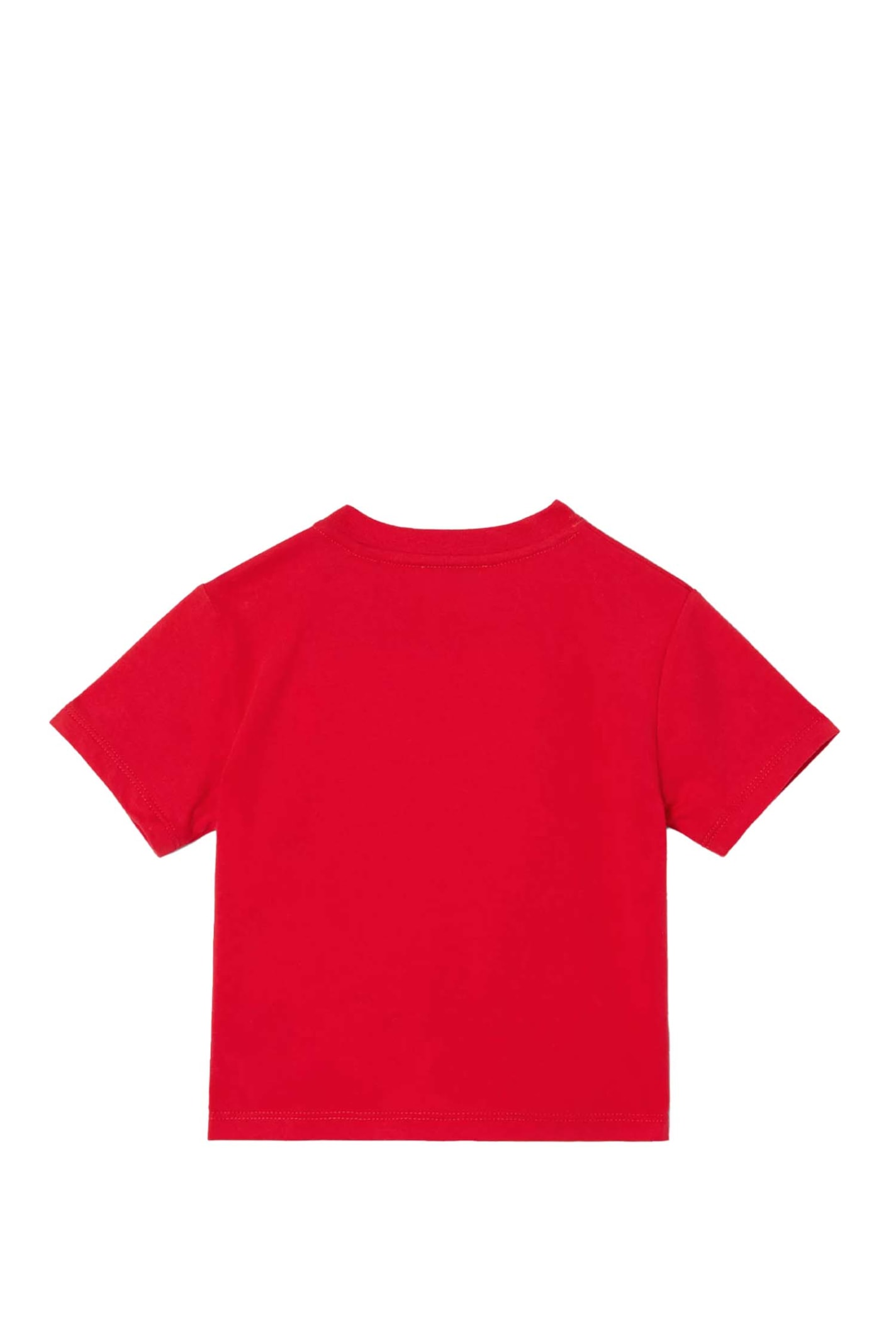 Shop Burberry Cotton T-shirt With Logo In Red